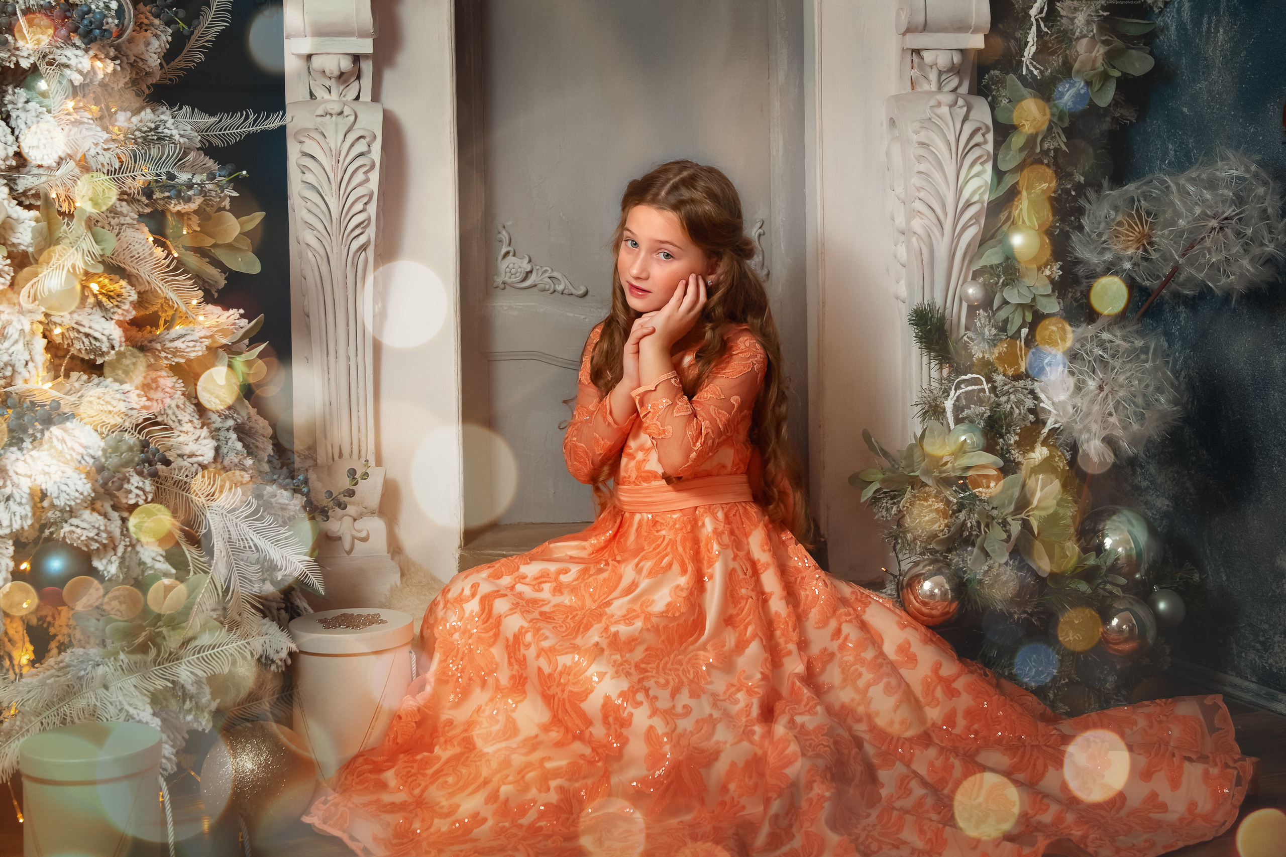 Новогодняя фотосессия для сестренок. Семейный и детский фотограф в Краснодарском крае Натали Фищенко