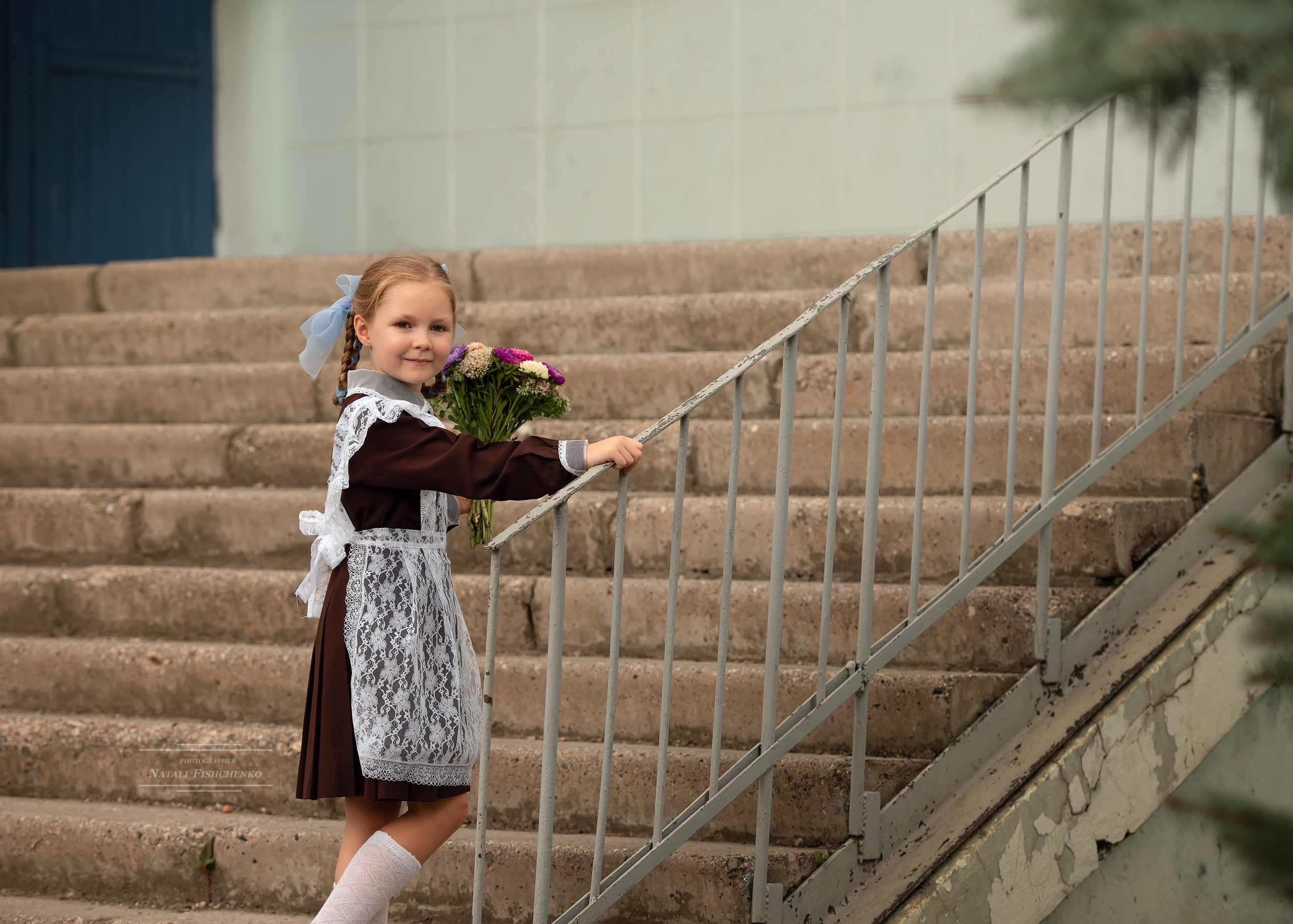 Первоклассница Златочка. Семейный и детский фотограф в Краснодарском крае Натали Фищенко