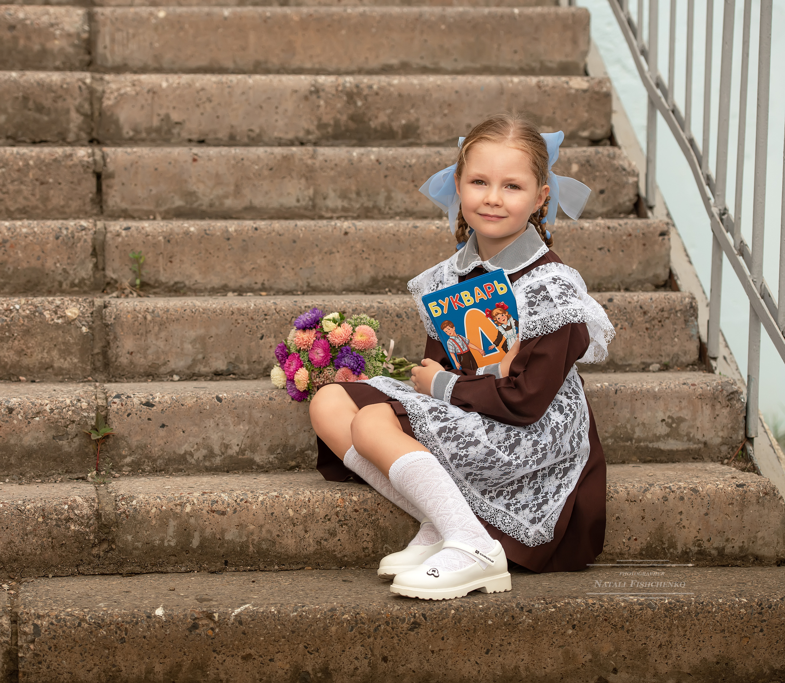 Первоклассница Златочка. Семейный и детский фотограф в Краснодарском крае Натали Фищенко