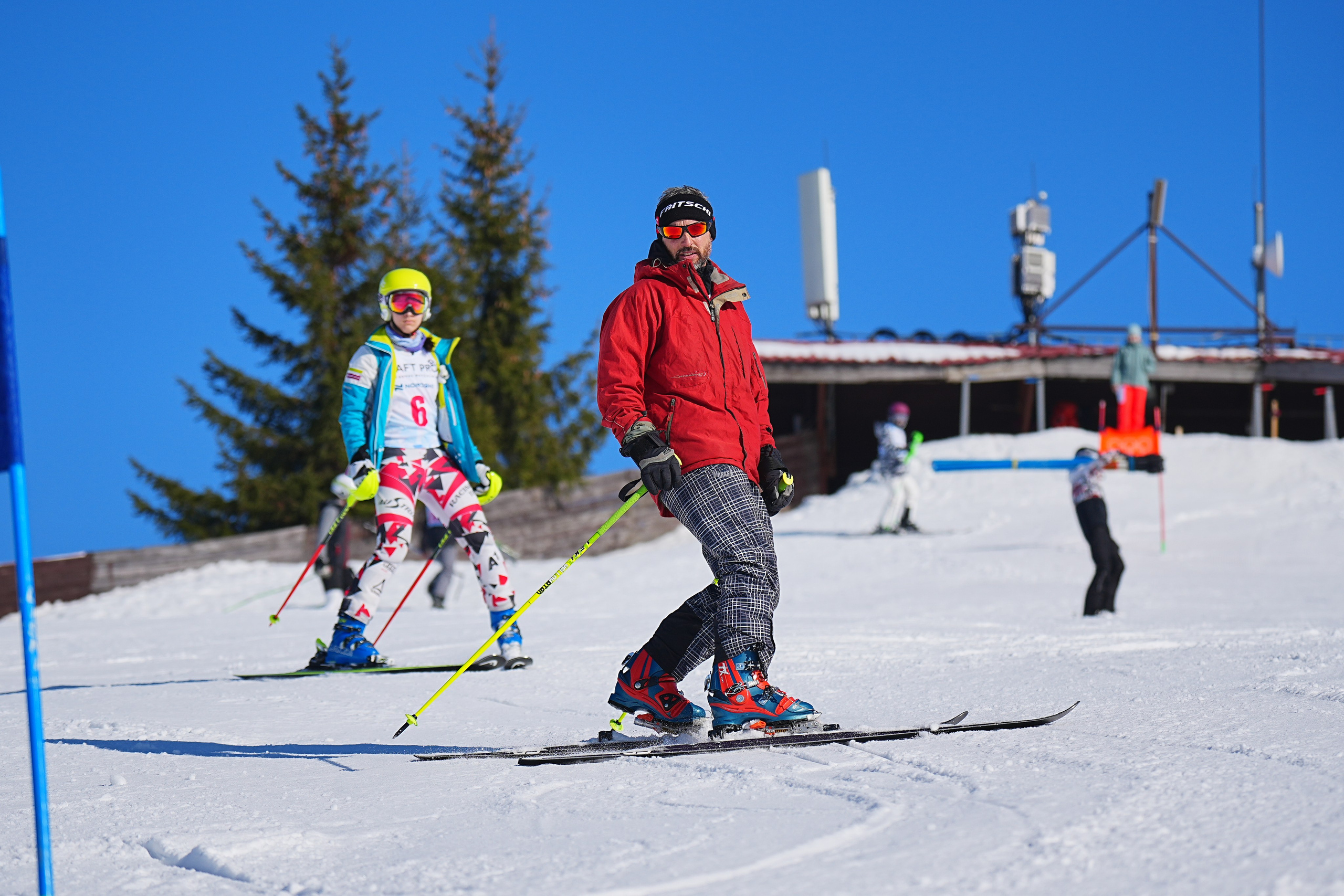 Шуколово. Открытое Первенство МФТИ по горным лыжам. GS, Telemark, 2024. Фотограф Студитский Евгений