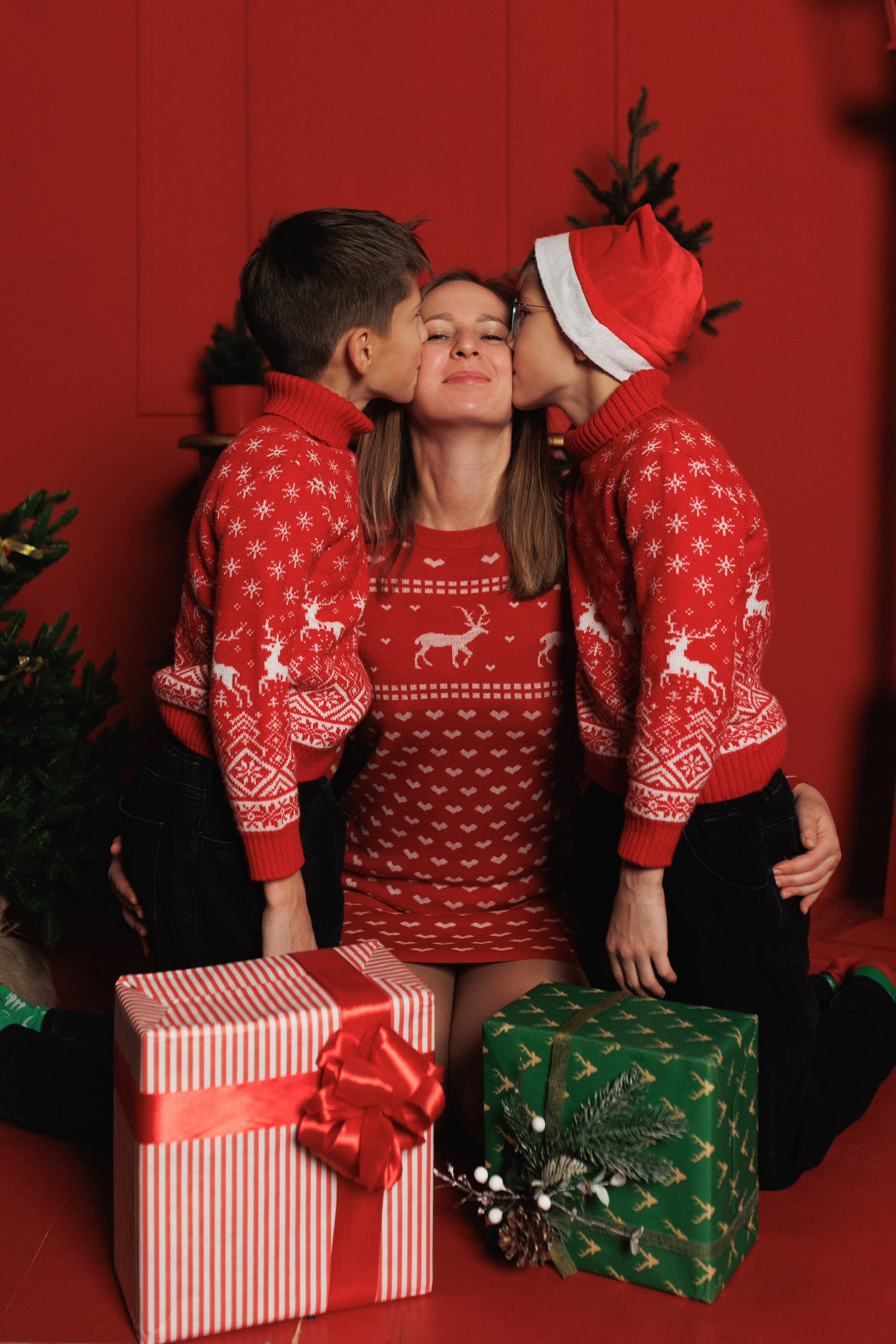 Анна с мальчишками. Семейный и детский фотограф в Москве Шарапова Ирина