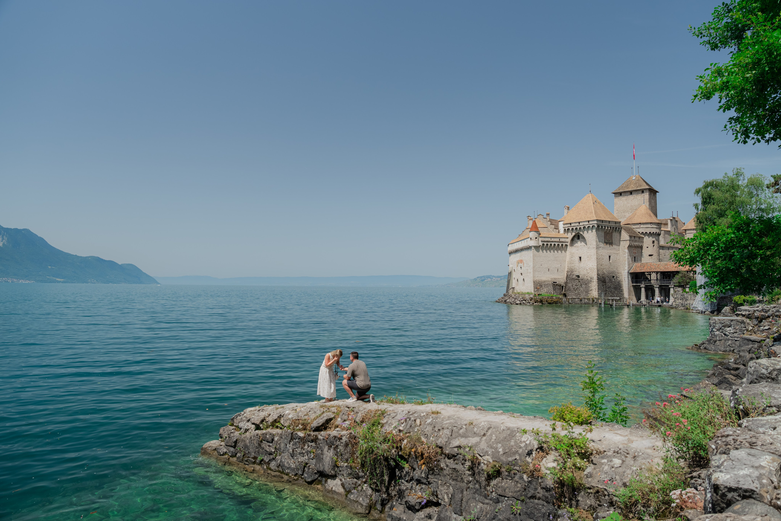 Brooklyn & Dakota | Proposal Montreux. Профессиональный свадебный фотограф в Женеве и Швейцарии | Таня Вовчецкая