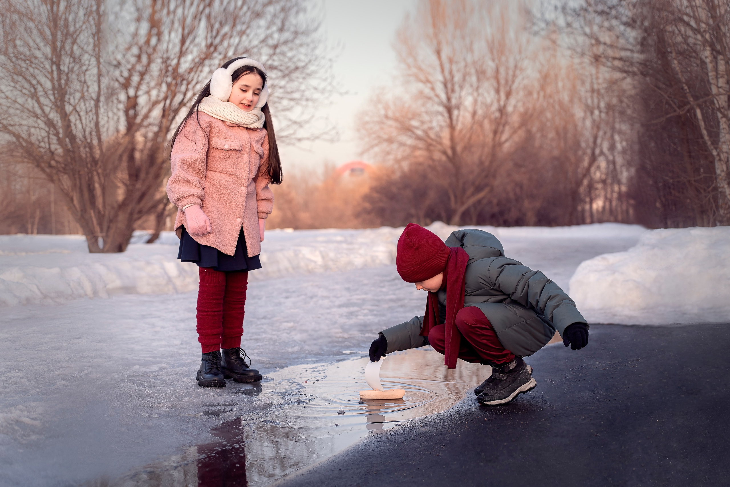 Детская весенняя фотосъемка в Москве. Фотограф Ольга Чувалдина Москва