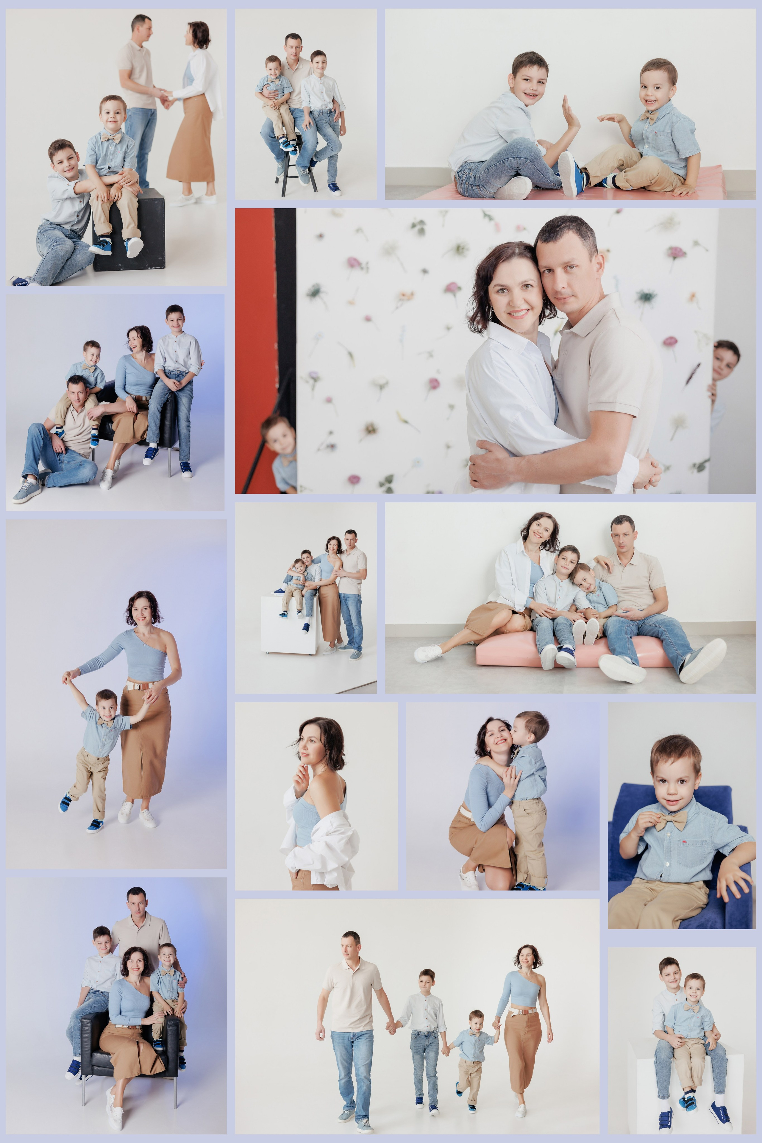 Семейная фотосессия в фотостудии и на природе в Твери. Свадебный и семейный фотограф в Твери и Тверской области