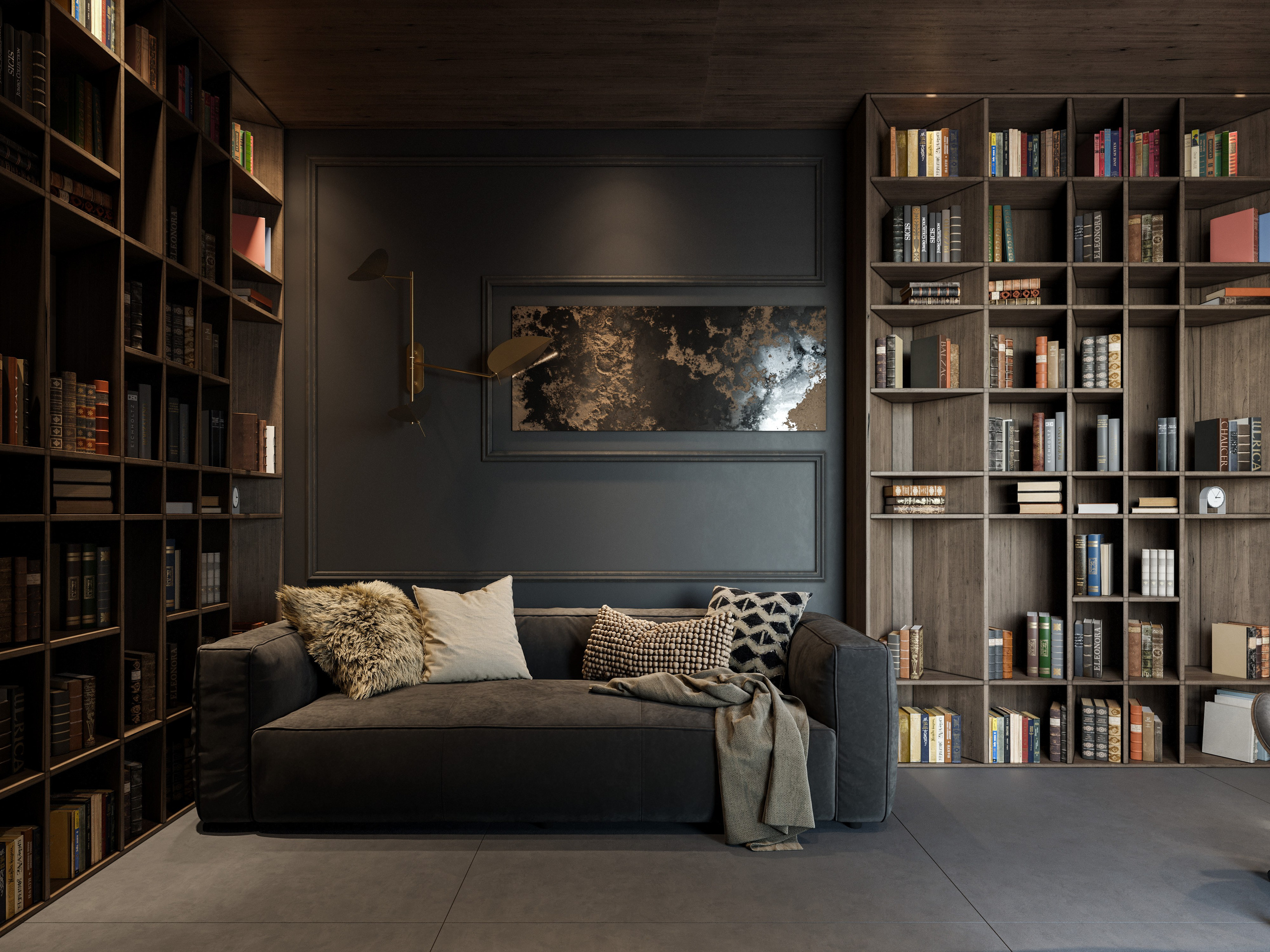 Темный Минимализм: 3D Визуализации Загородного Дома с Деревянной Отделкой. Визуализатор интерьера в Москве | Брагин Кирилл