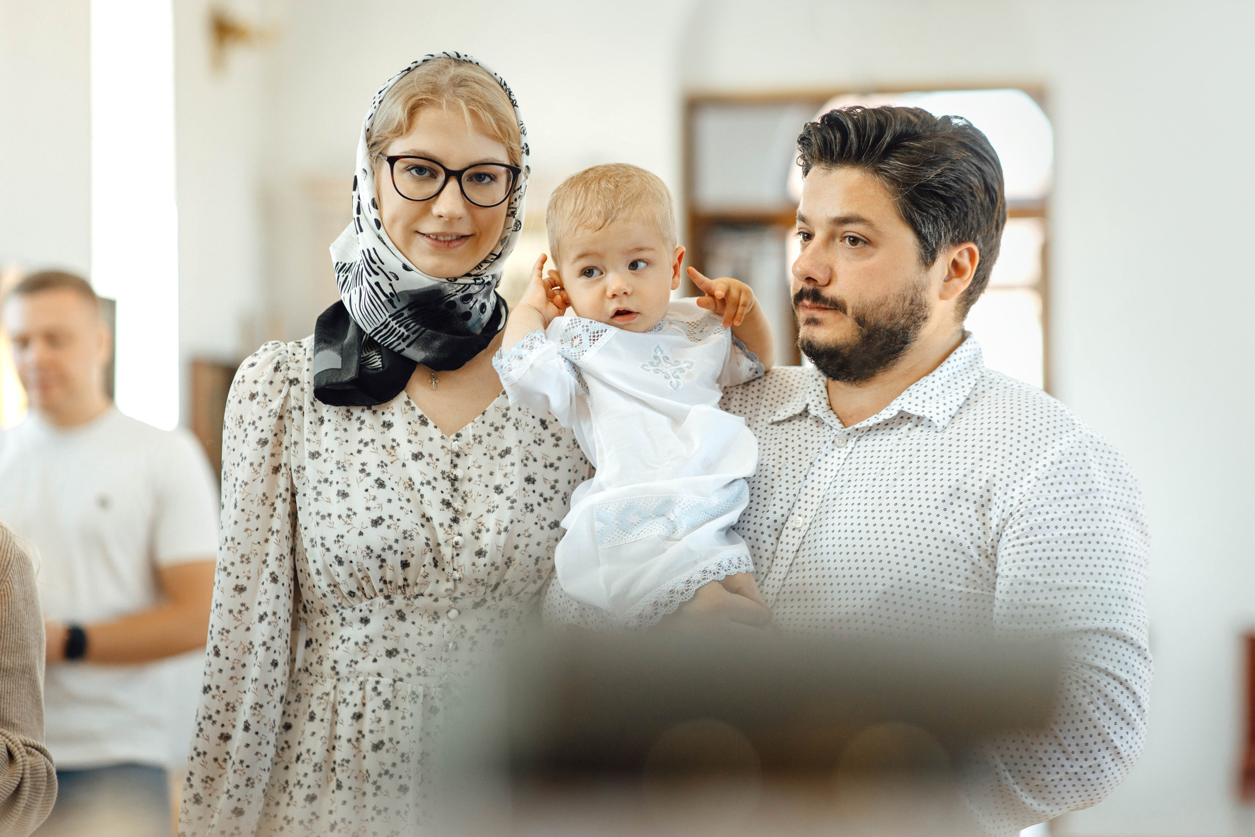 Крещение Энвера (Михаила), д. Колядищи, храм Успения Пр. Богородицы, август 2025