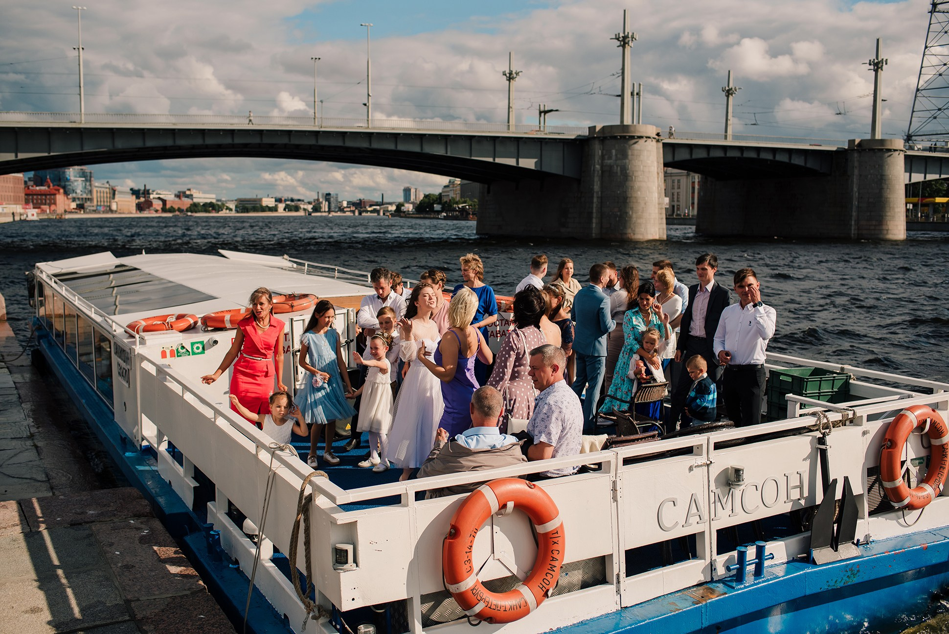 Юля и Андрей. Банкет на воде. Семейный и Свадебный фотограф. Санкт-Петербург. Пушкин
