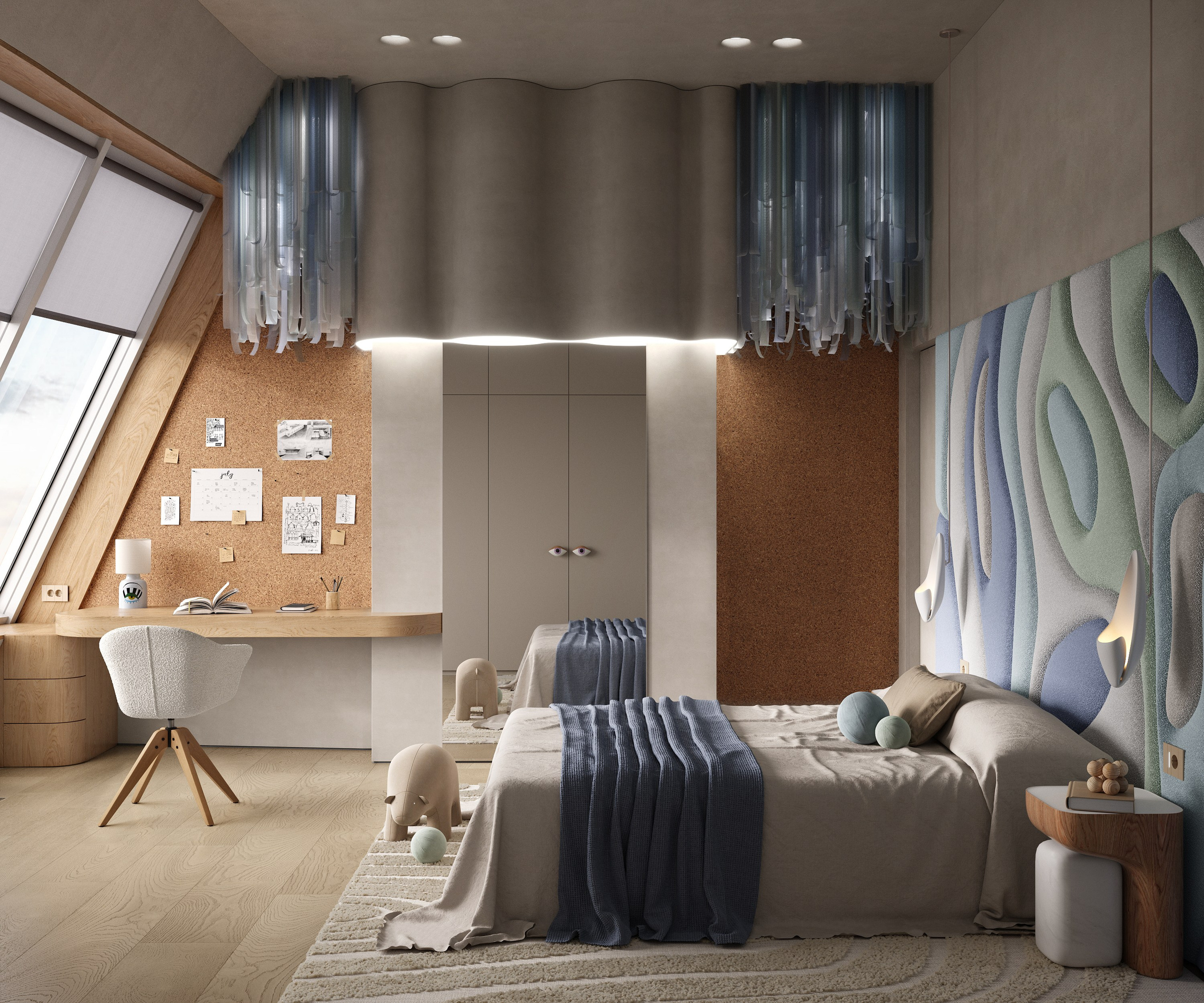 Kids room | Desing by Yuliya Shpeter. Interior visualisation | avocado.render