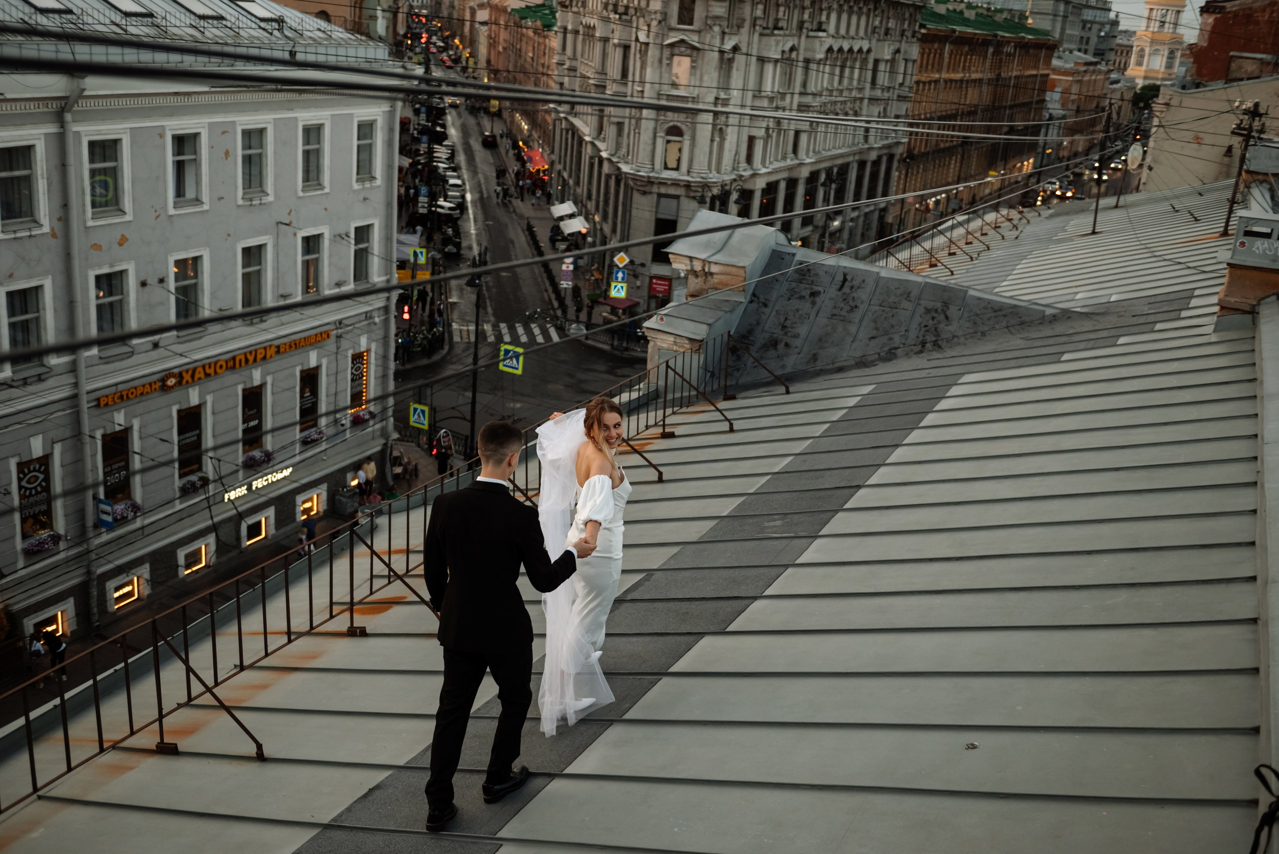 Любовь на крыше. Свадебный и сеейный фотограф в Санкт-Петербурге Елена Худякова