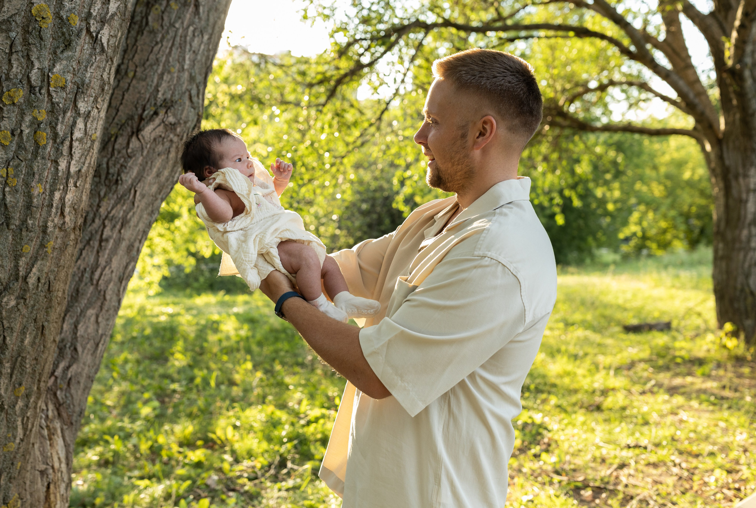 1 месяц Саше — летний пикник в парке. Семейный и детский фотограф в Москве Олеся Маркина