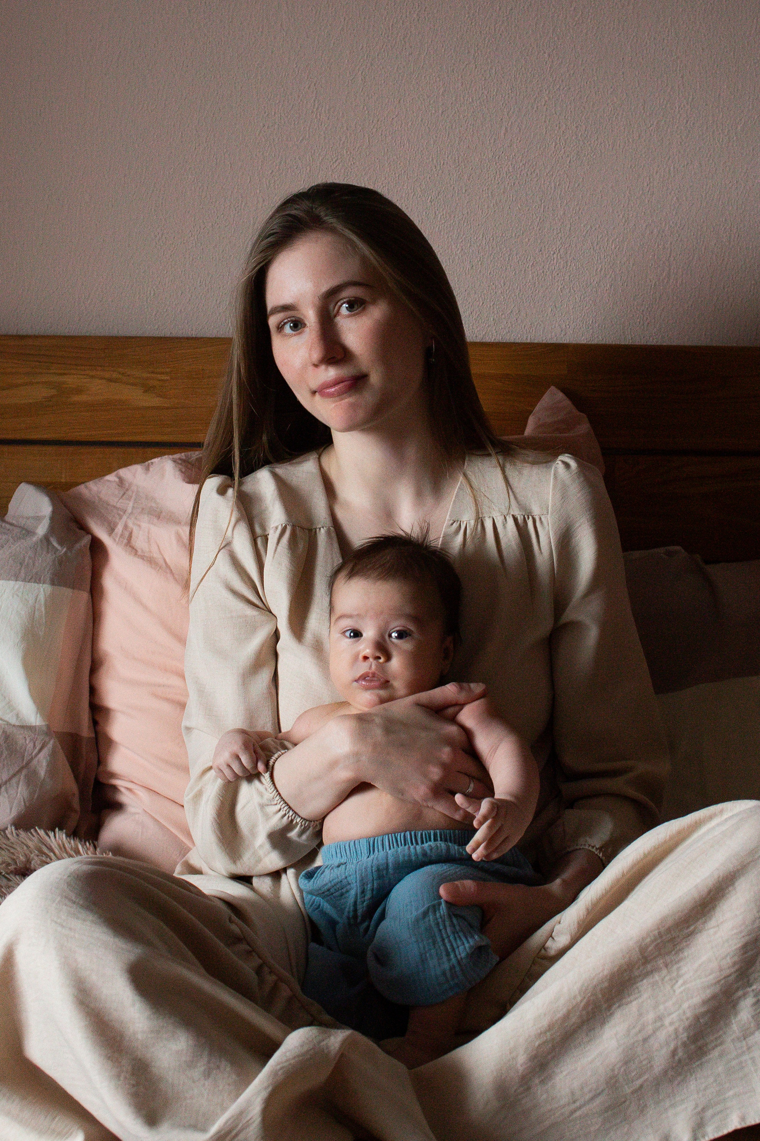 Оля, Андрей, Даня и Паша, домашняя фотосессия с грудничком. Семейный фотограф в Москве Марина Петра