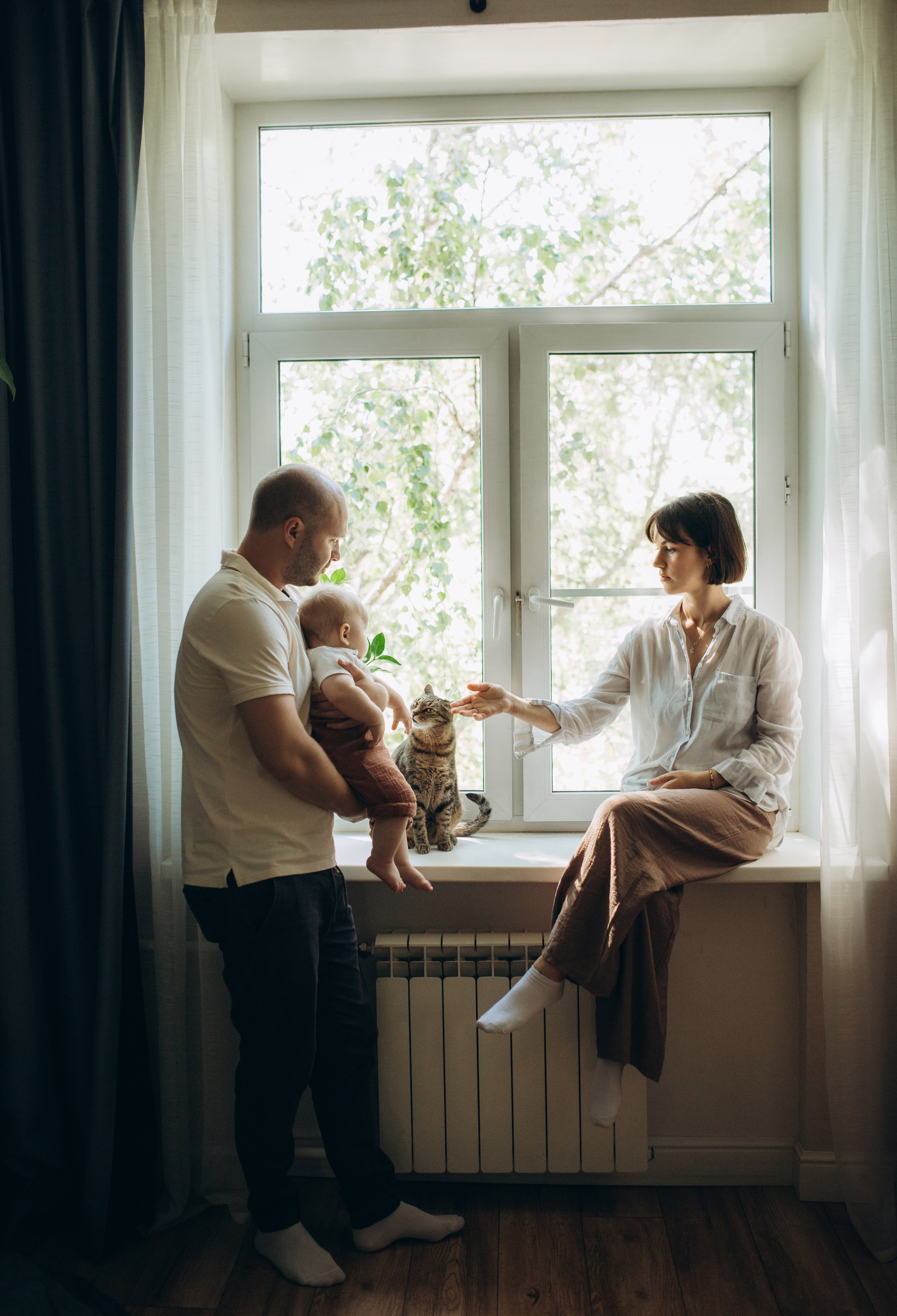 Семейная съемка дома. Семейный и детский фотограф в Москве Антонина Смирнова