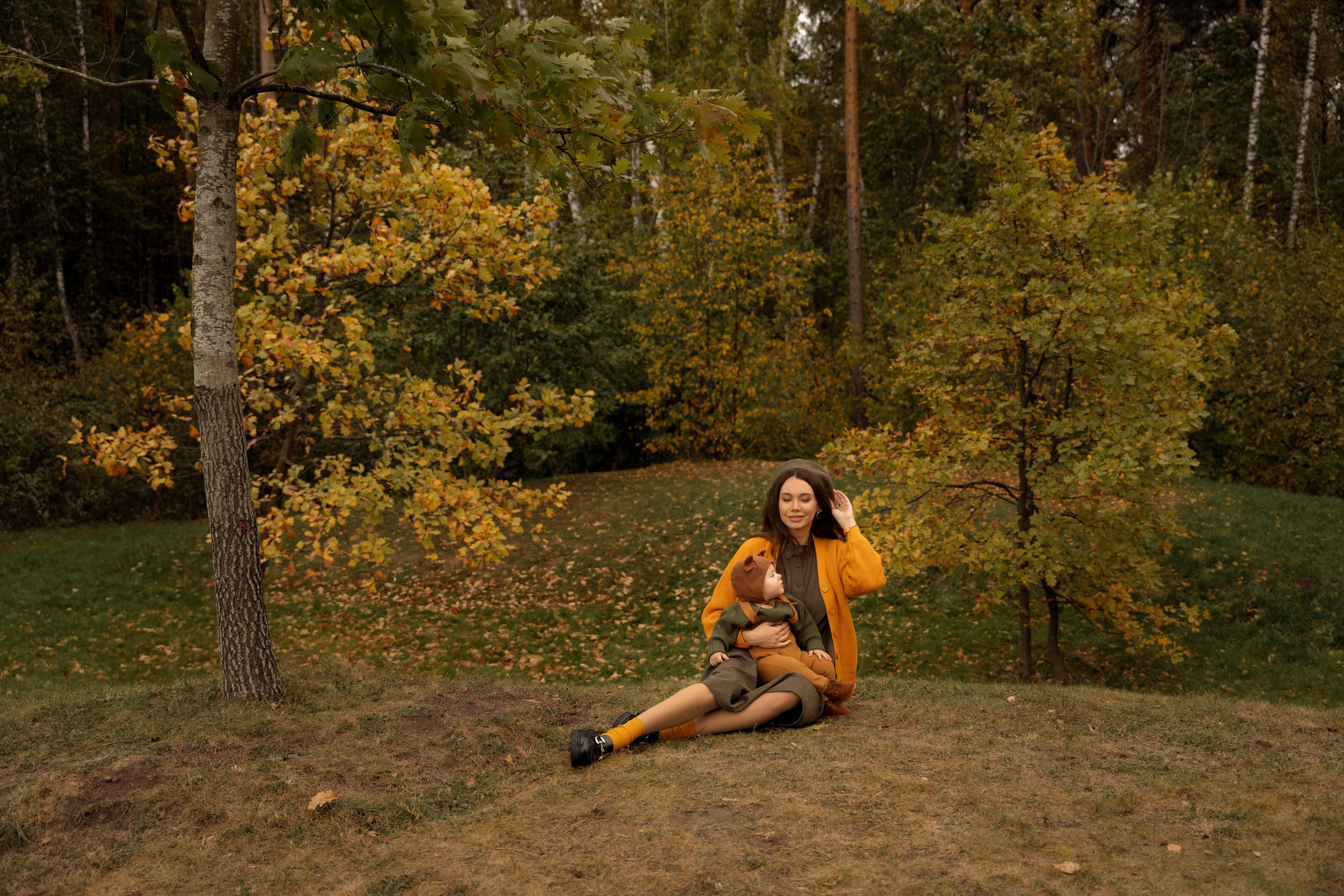 Осень в парке. Семейный фотограф Москва. Фотограф беременности и материнства Москва
