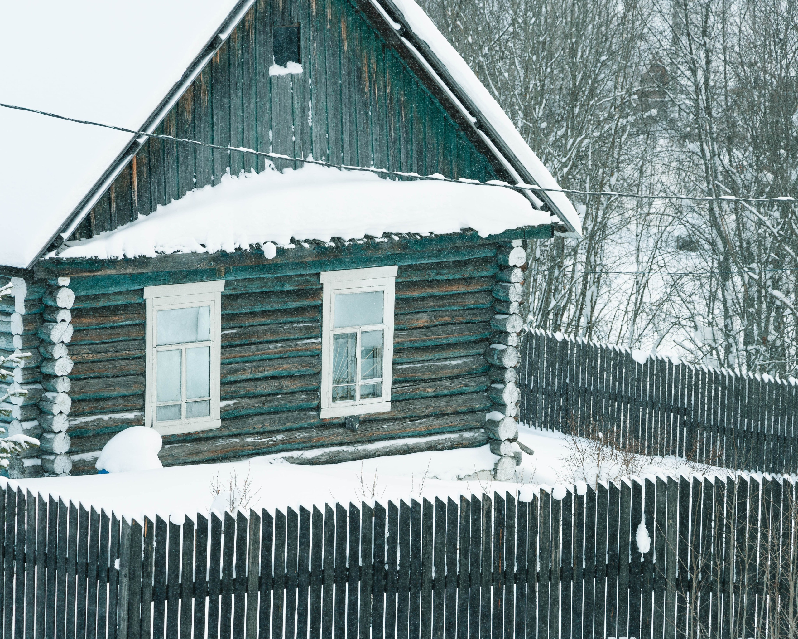 Посёлок Усьва. Зима