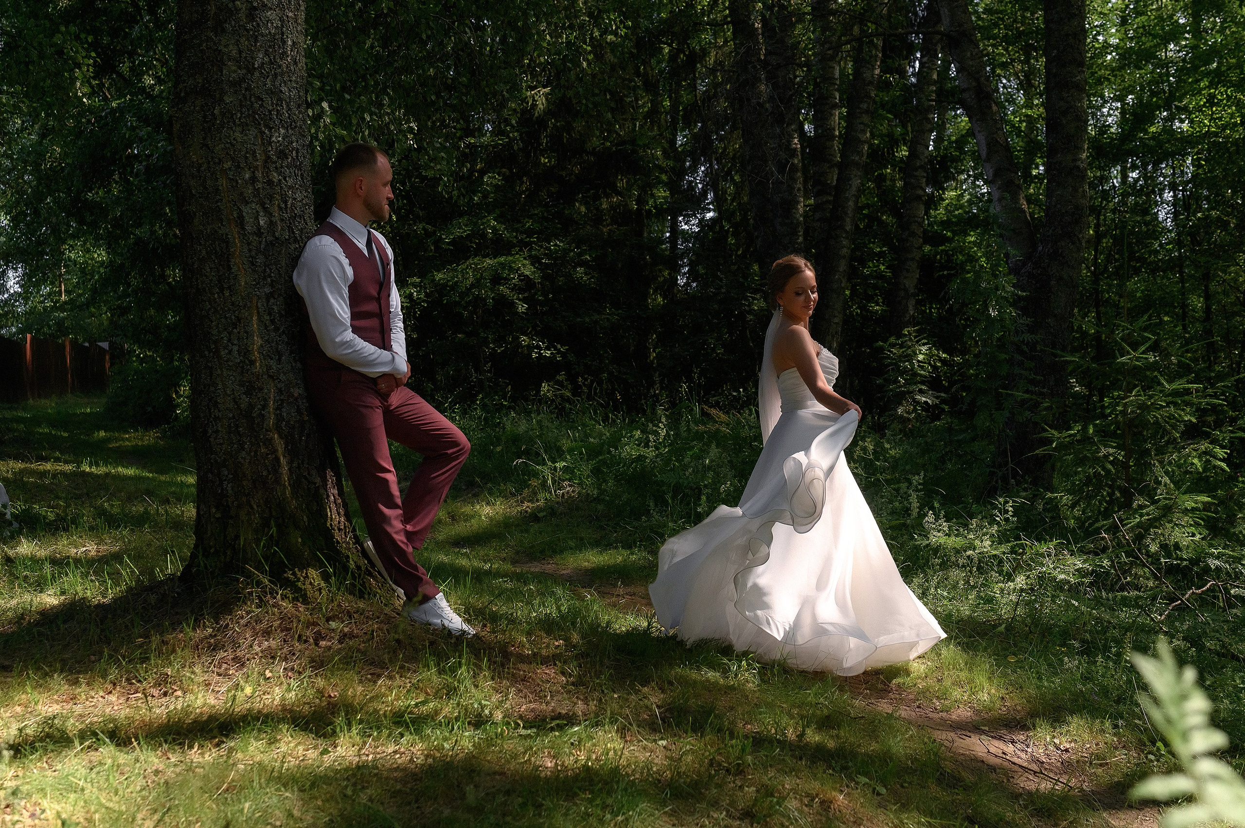 Свадебная фотосессия на природе в г. Кинешма свадебный фотограф Николай Коляганов