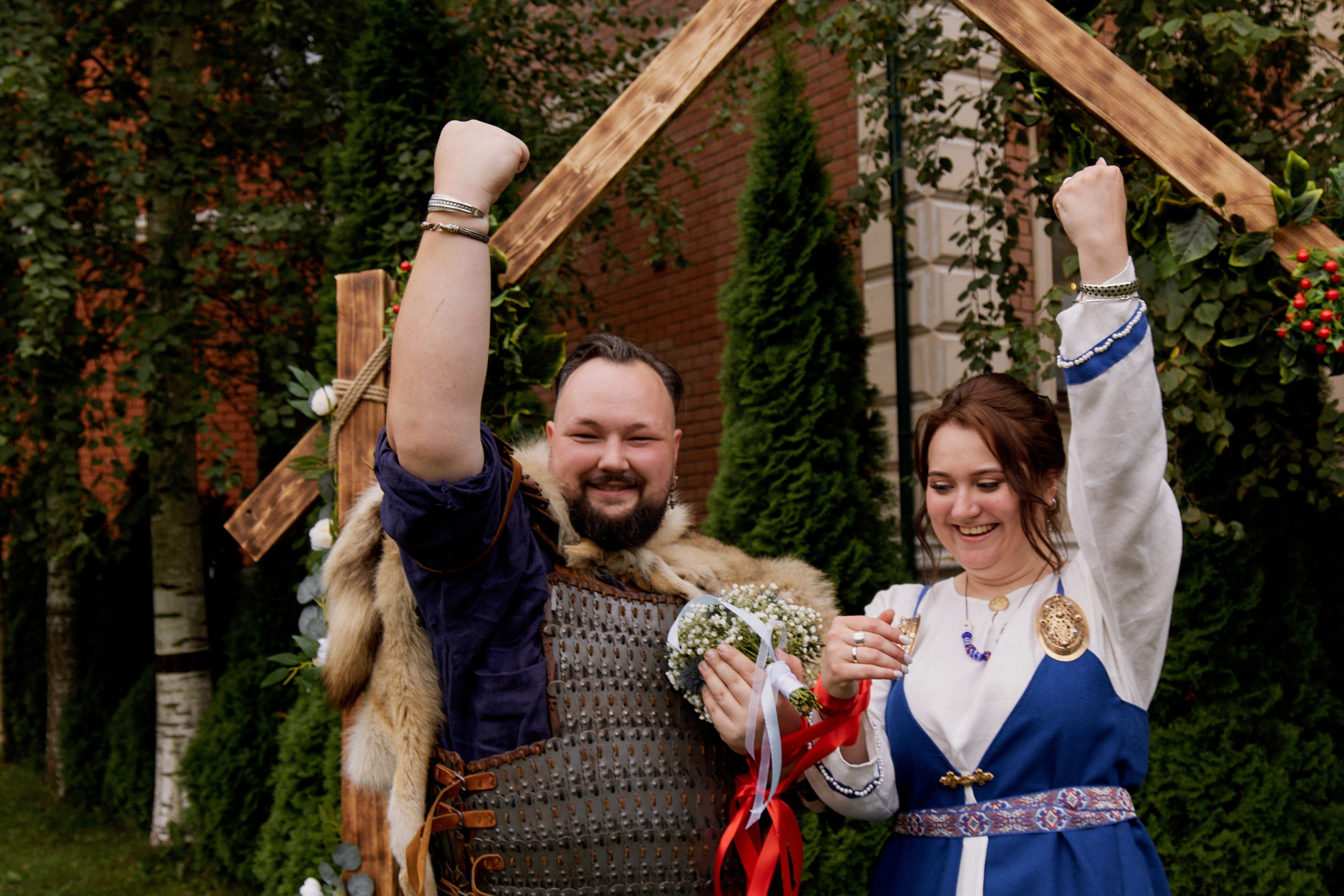 Юлия и Антон. Выездная роспись в стиле викингов. Фотограф лавстори Москва/МО Приятелева Ангелина