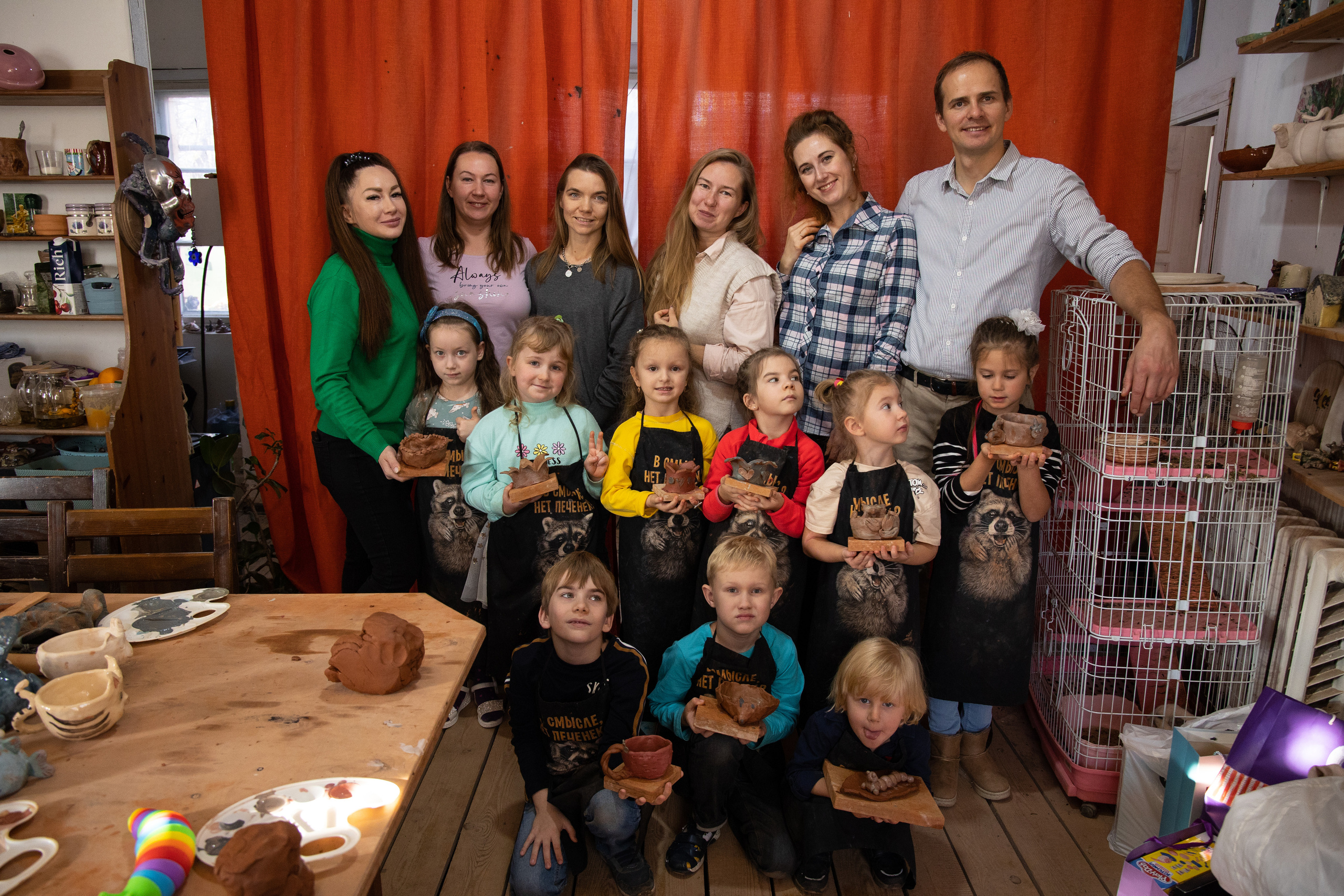 День рождения в студии керамики. Семейный и свадебный фотограф в Санкт-Петербурге Татьяна Швыкова