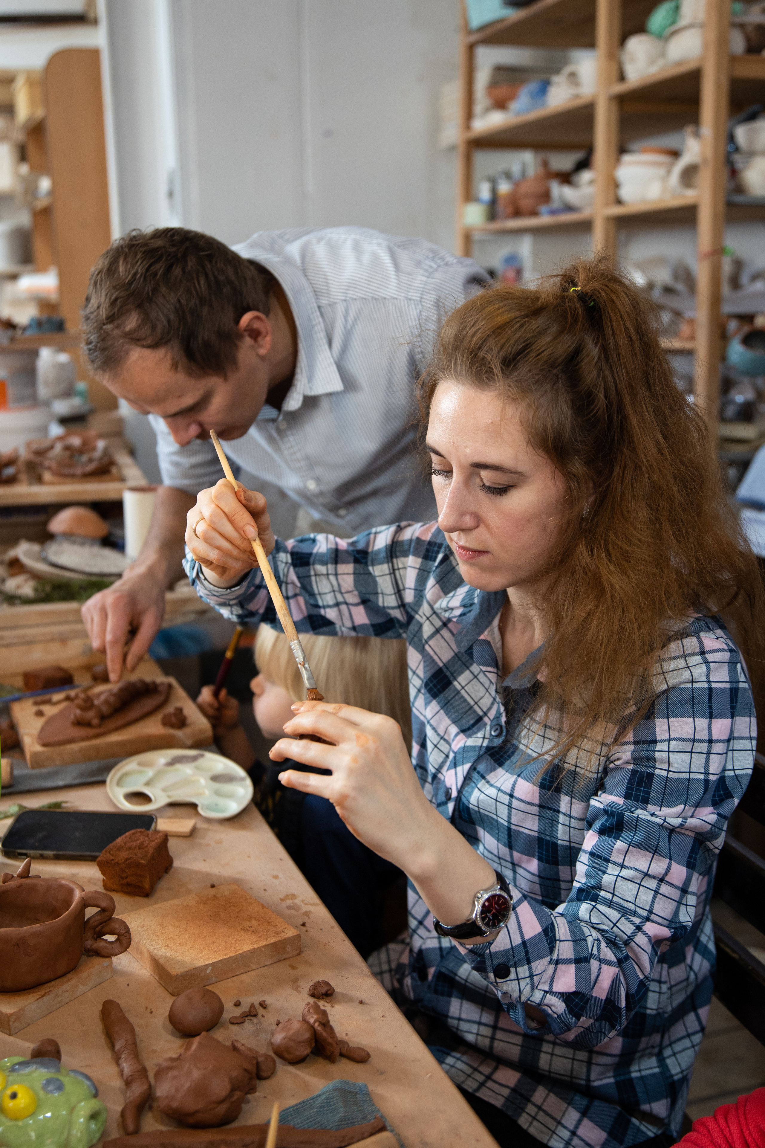День рождения в студии керамики. Семейный и свадебный фотограф в Санкт-Петербурге Татьяна Швыкова