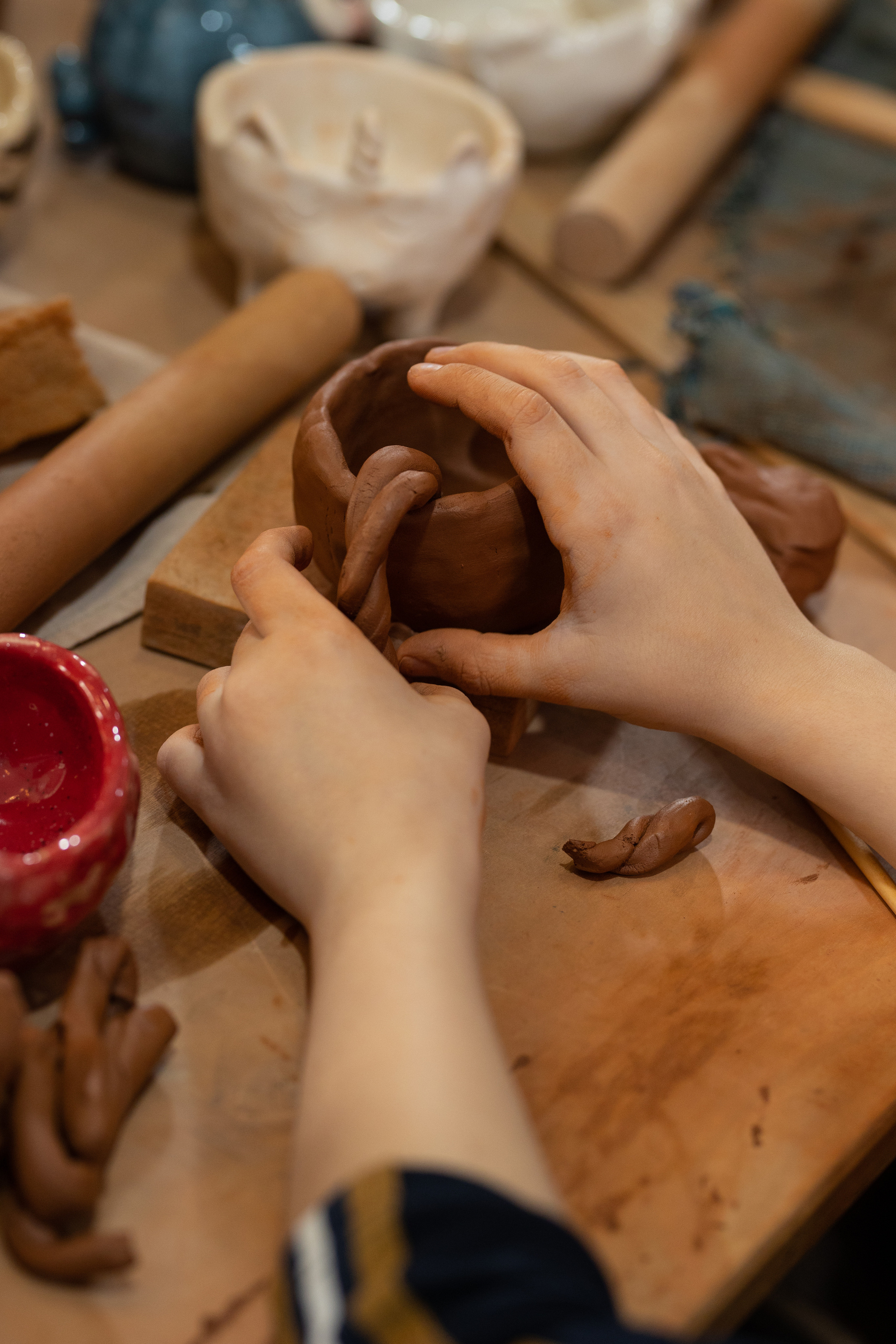 День рождения в студии керамики. Семейный и свадебный фотограф в Санкт-Петербурге Татьяна Швыкова