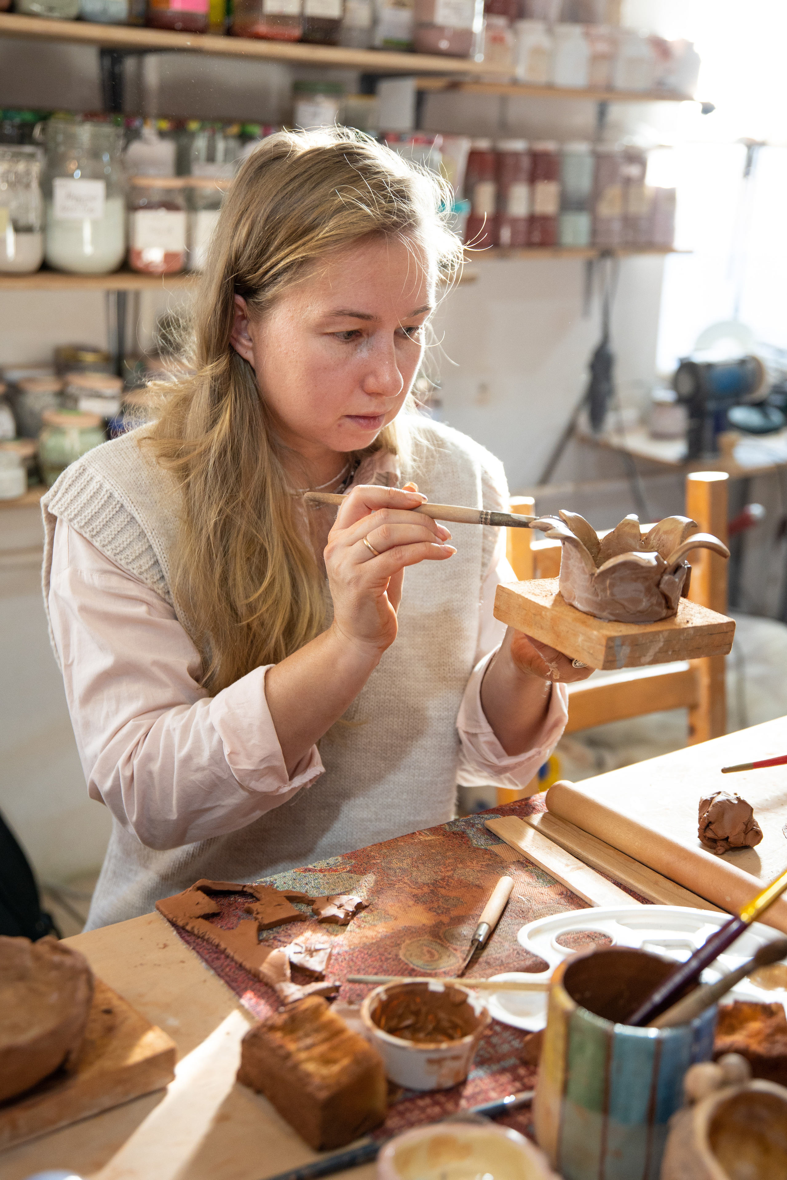 День рождения в студии керамики. Семейный и свадебный фотограф в Санкт-Петербурге Татьяна Швыкова