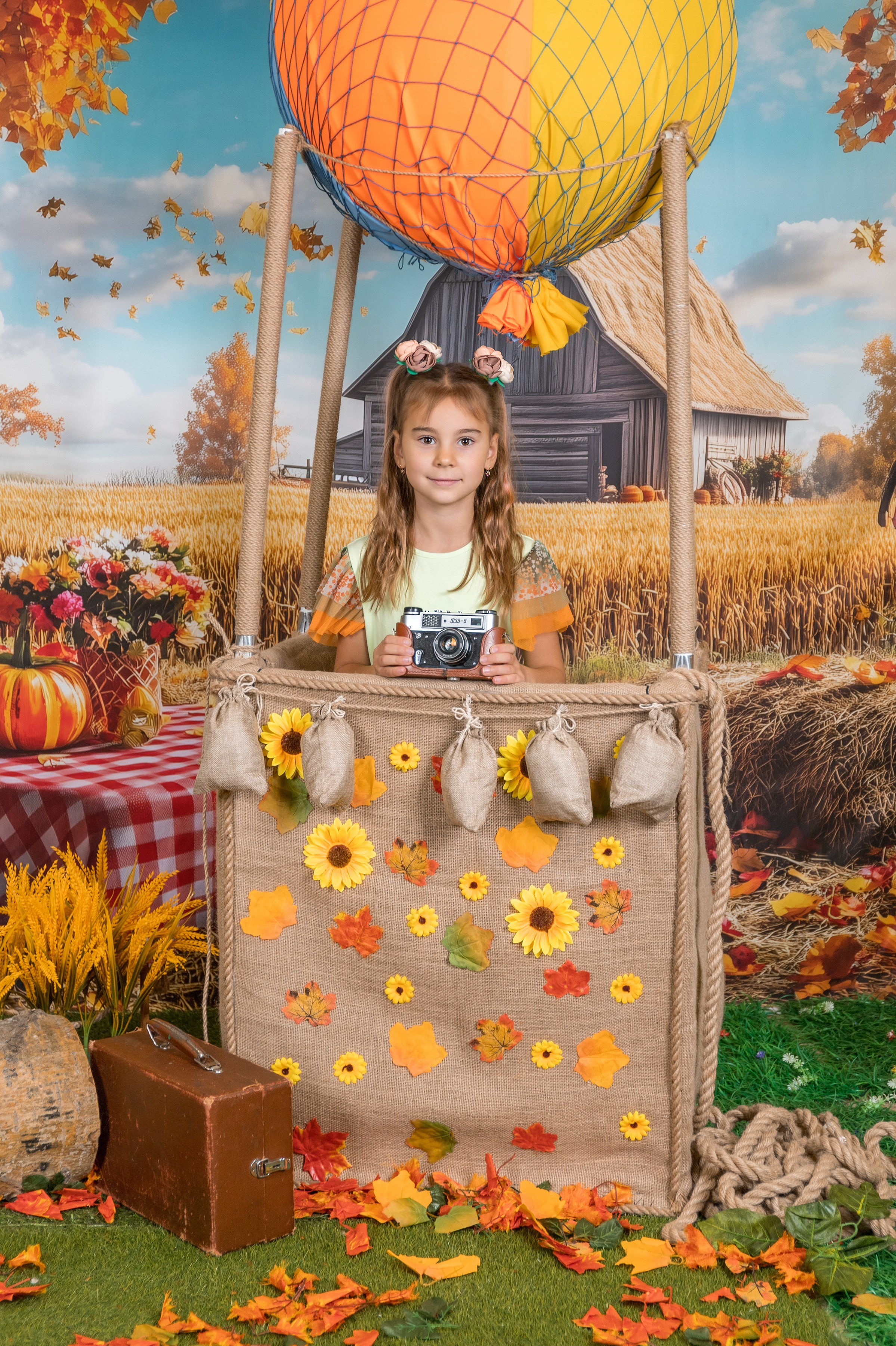 Осень, на воздушном шаре. Школьный-дошкольный фотограф в Уфе и Башкирии Вильданов Руслан