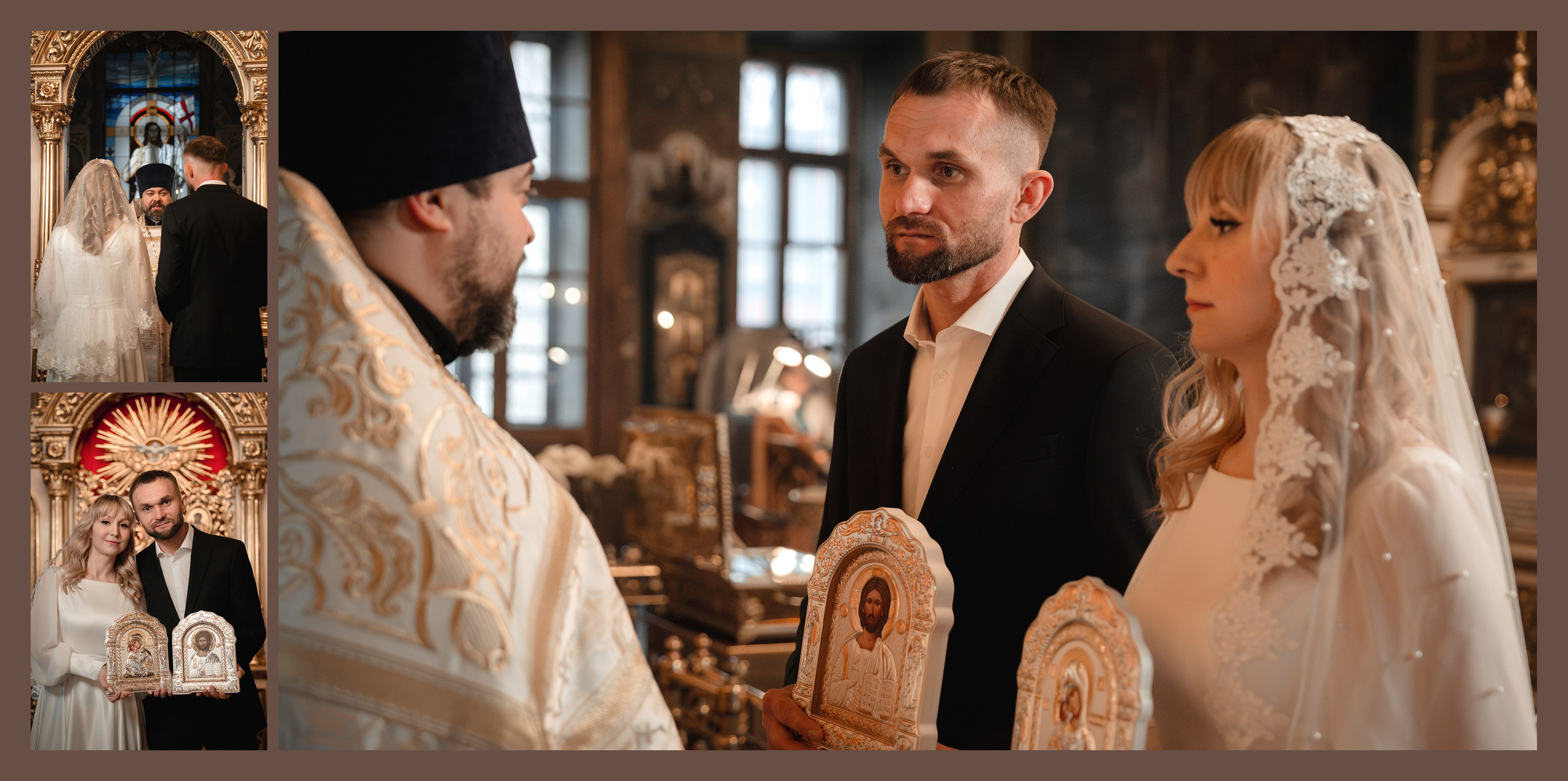 Венчание Дениса и Натальи. Фото- и видеосъёмка крещения и венчания. Фотограф на крещение Москва