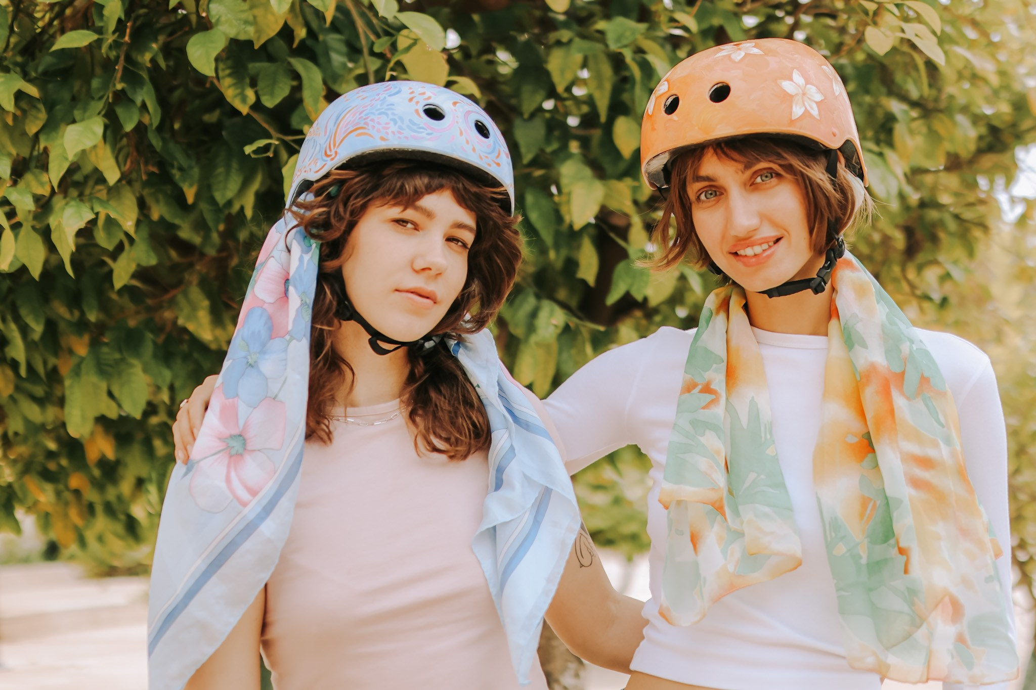 Nogah's helmets, Tel Aviv / April 2025. Photographer in Israel Alice Milchin
