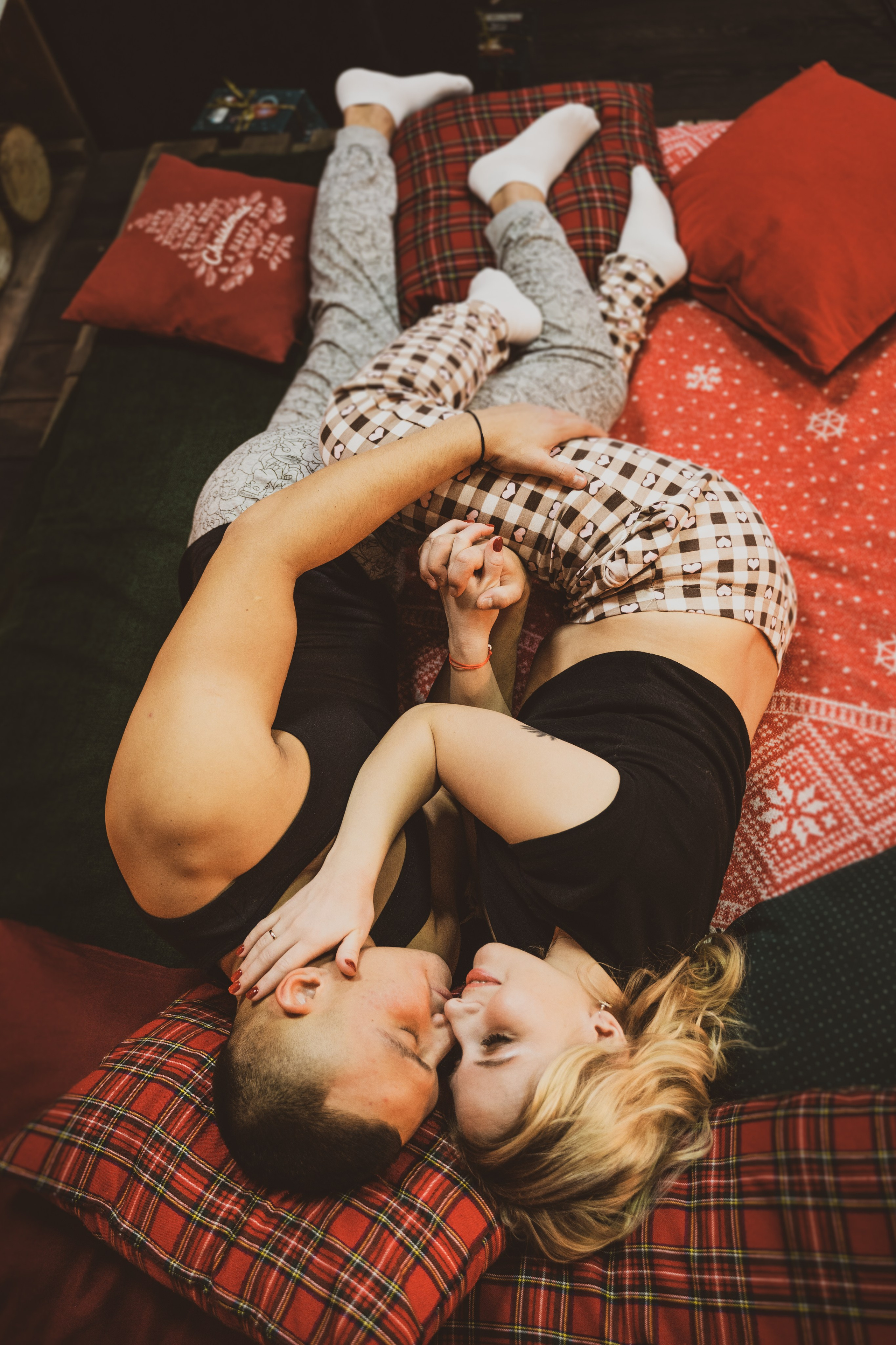 Новогодняя фотосессия беременности в студии. Анна и Кирилл. Свадебный и репортажный фотограф в Уфе| Осетрова Ольга