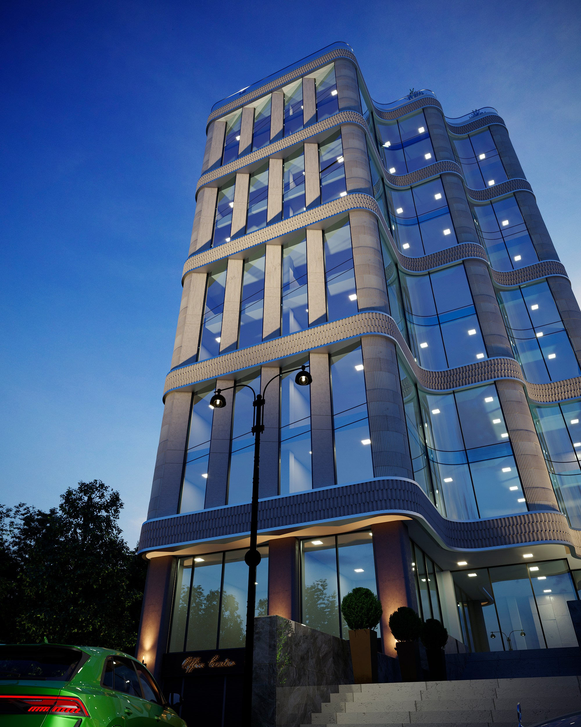 Офисный центр — Архвиз от BAXX.PRO. 3Д Визуализация Интерьера и Архитектуры