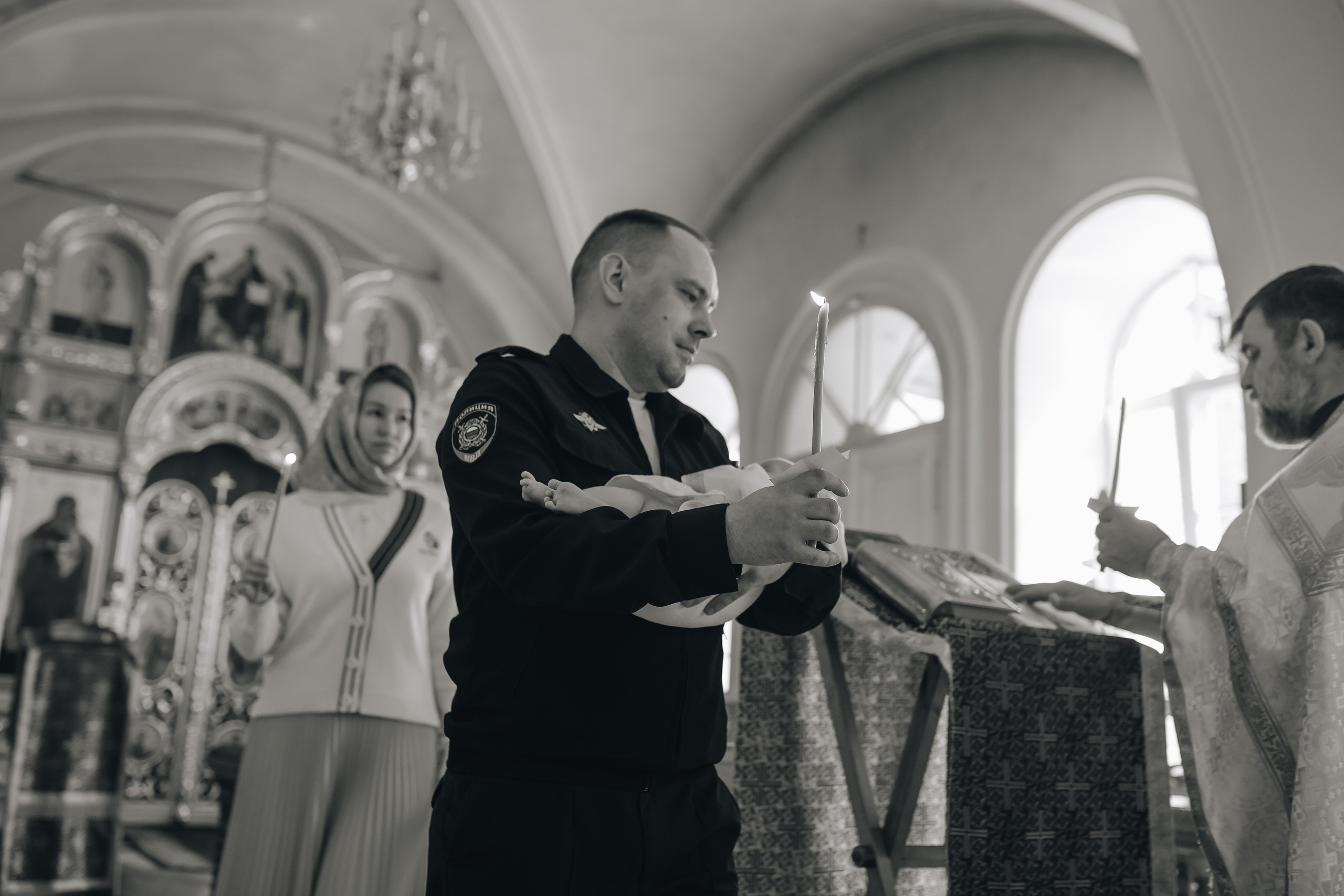 Крещение в светлом Храме. Семейный и детский фотограф в Москве Дорогова Екатерина