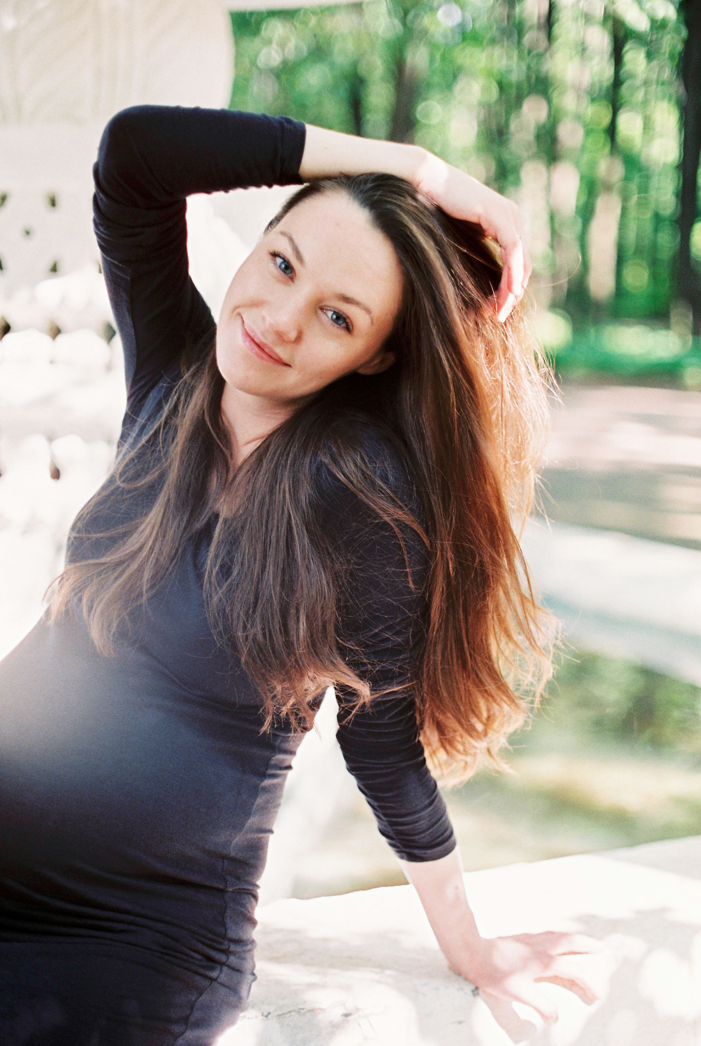 Фотосессия беременности в Москве, Нескучный Сад