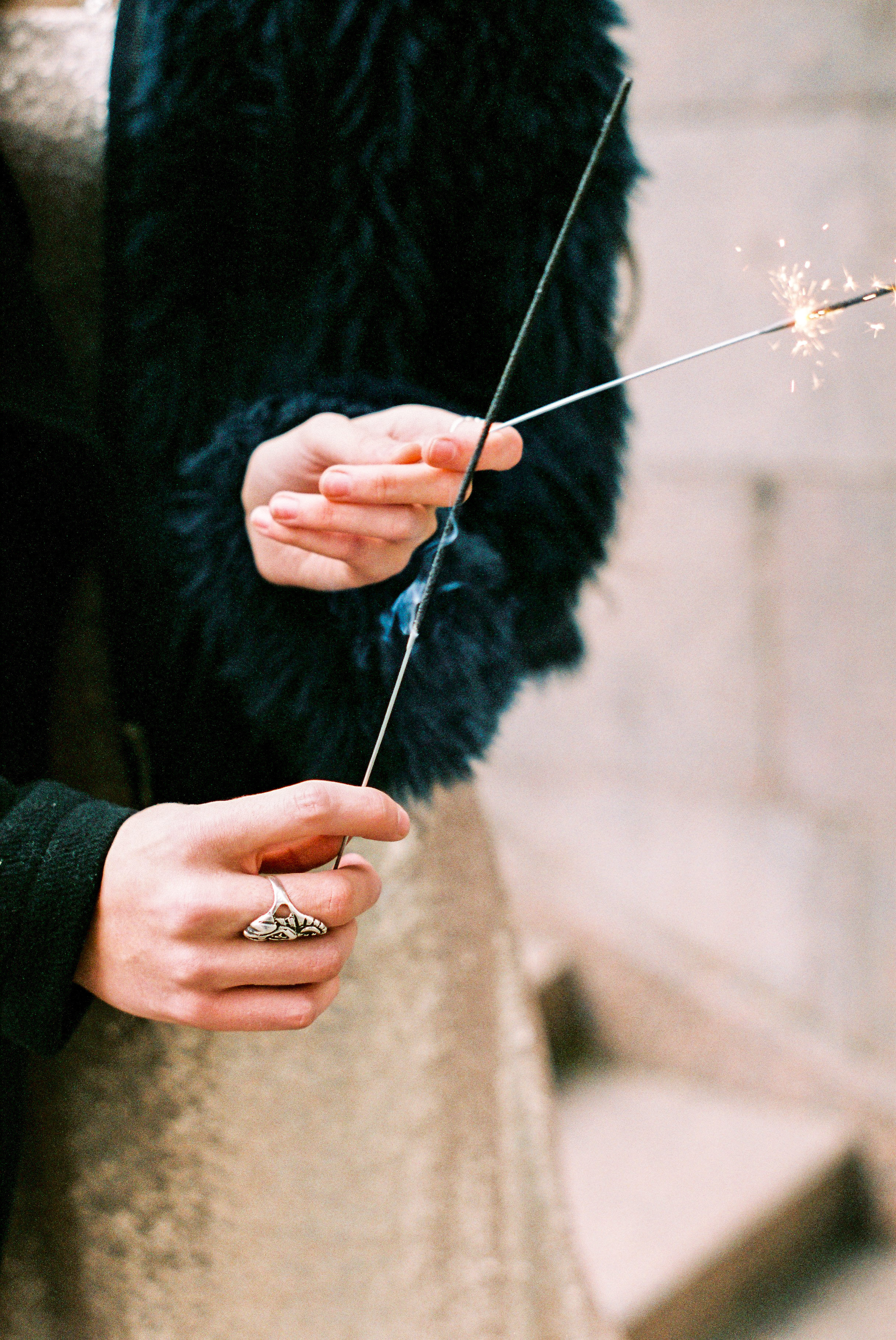 Осенняя свадебная прогулка в Москве на плёнку