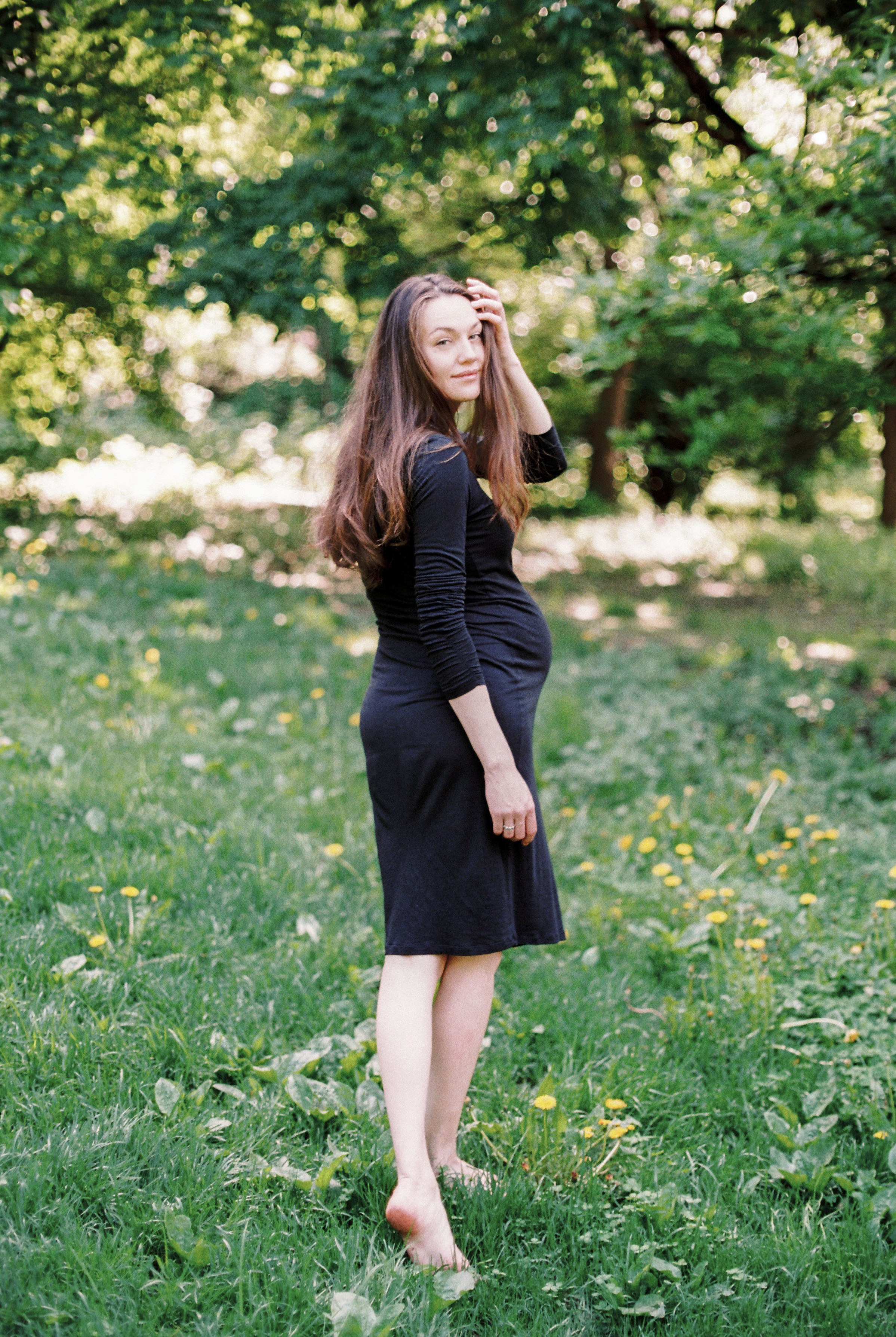 Фотосессия беременности в Москве, Нескучный Сад