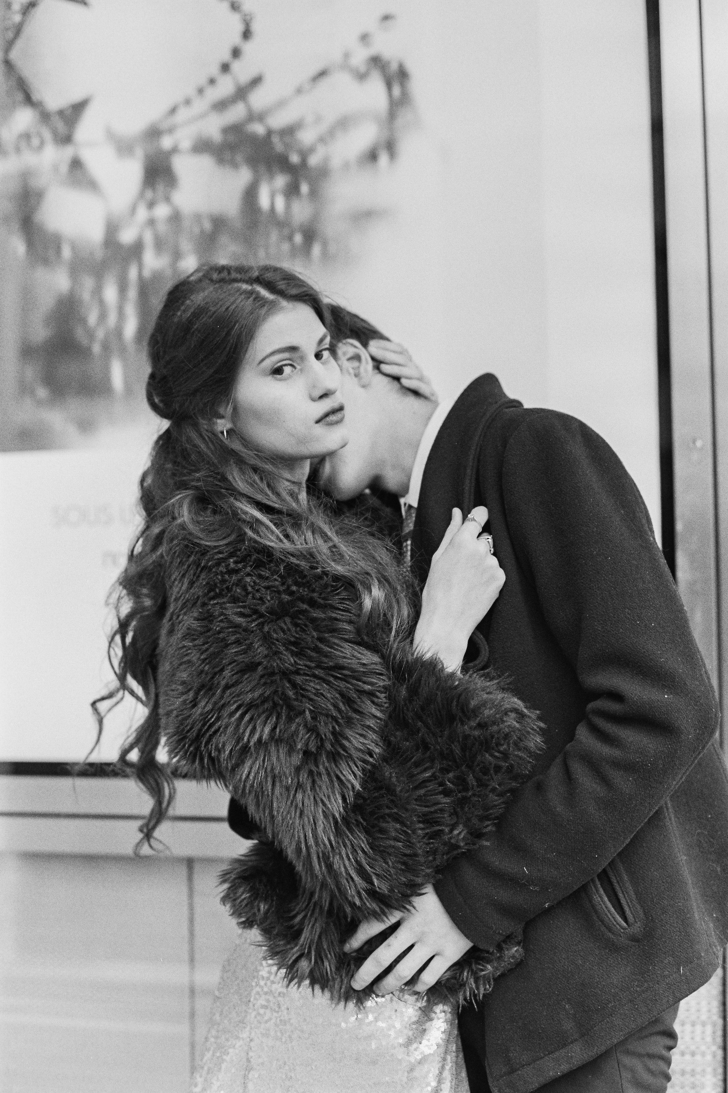 Осенняя свадебная прогулка в Москве на плёнку