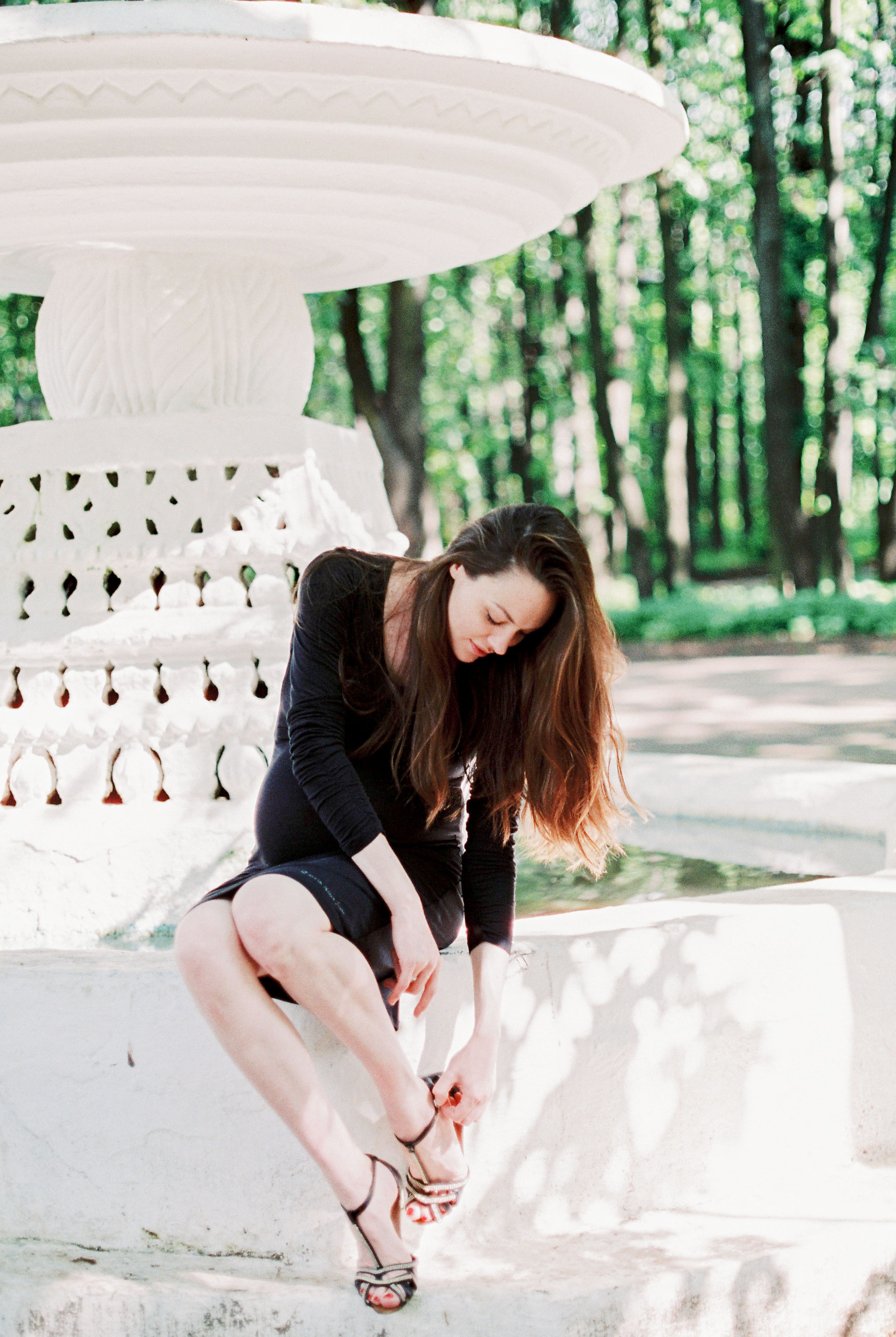 Фотосессия беременности в Москве, Нескучный Сад