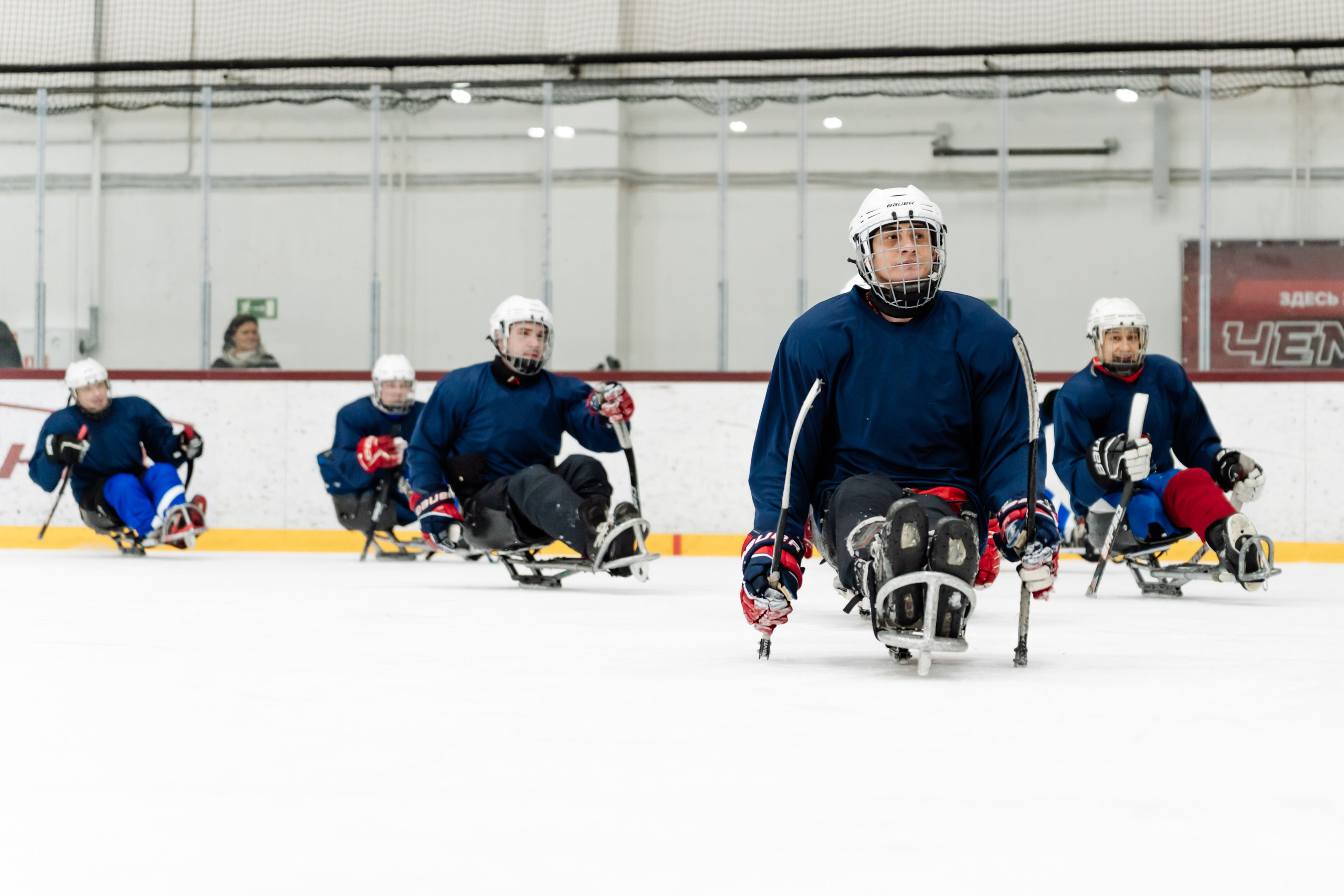 Игра в следж хоккей приуроченная 23.02.26 в арене Сталкер