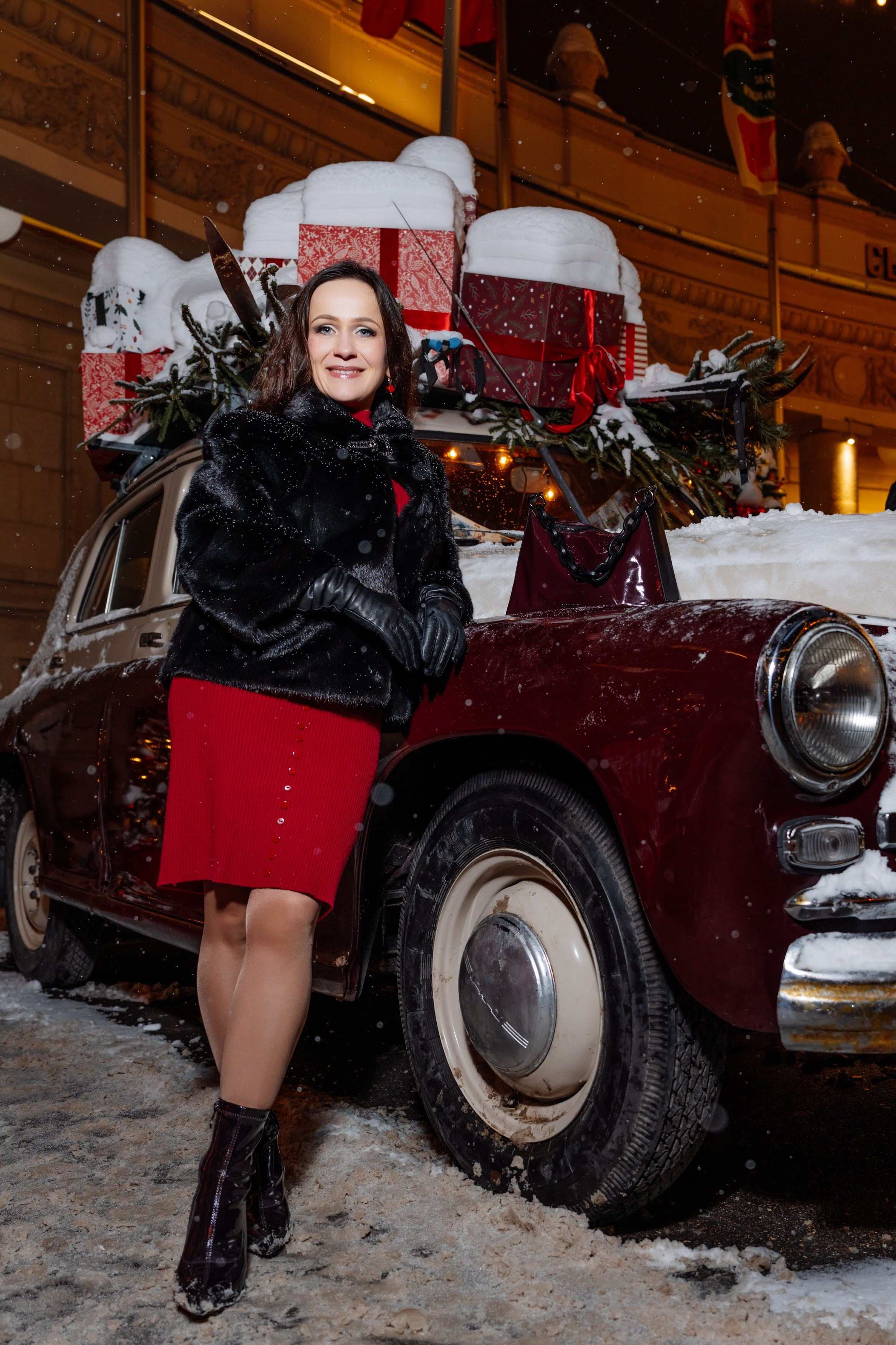 Новогодняя фото сессия Ксении в Москве от Александра Викторова