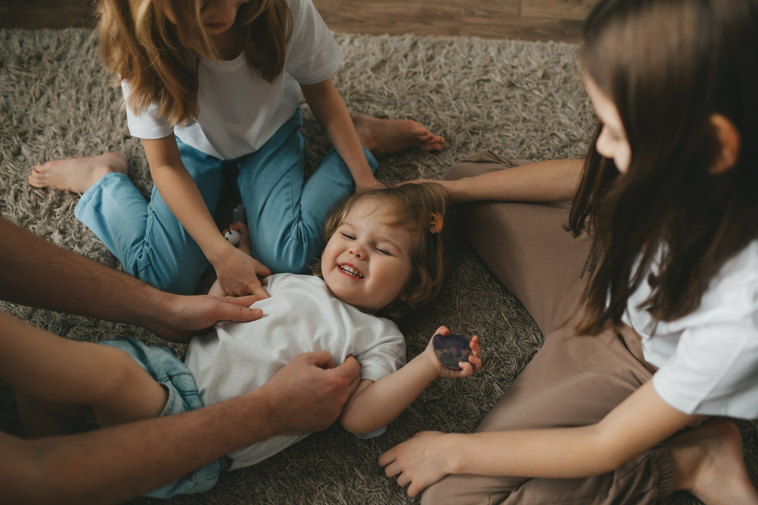 Семья Пети и Алёны (домашняя фотосессия). Семейный и детский фотограф и видеограф в Москве, Дрокина Наталья