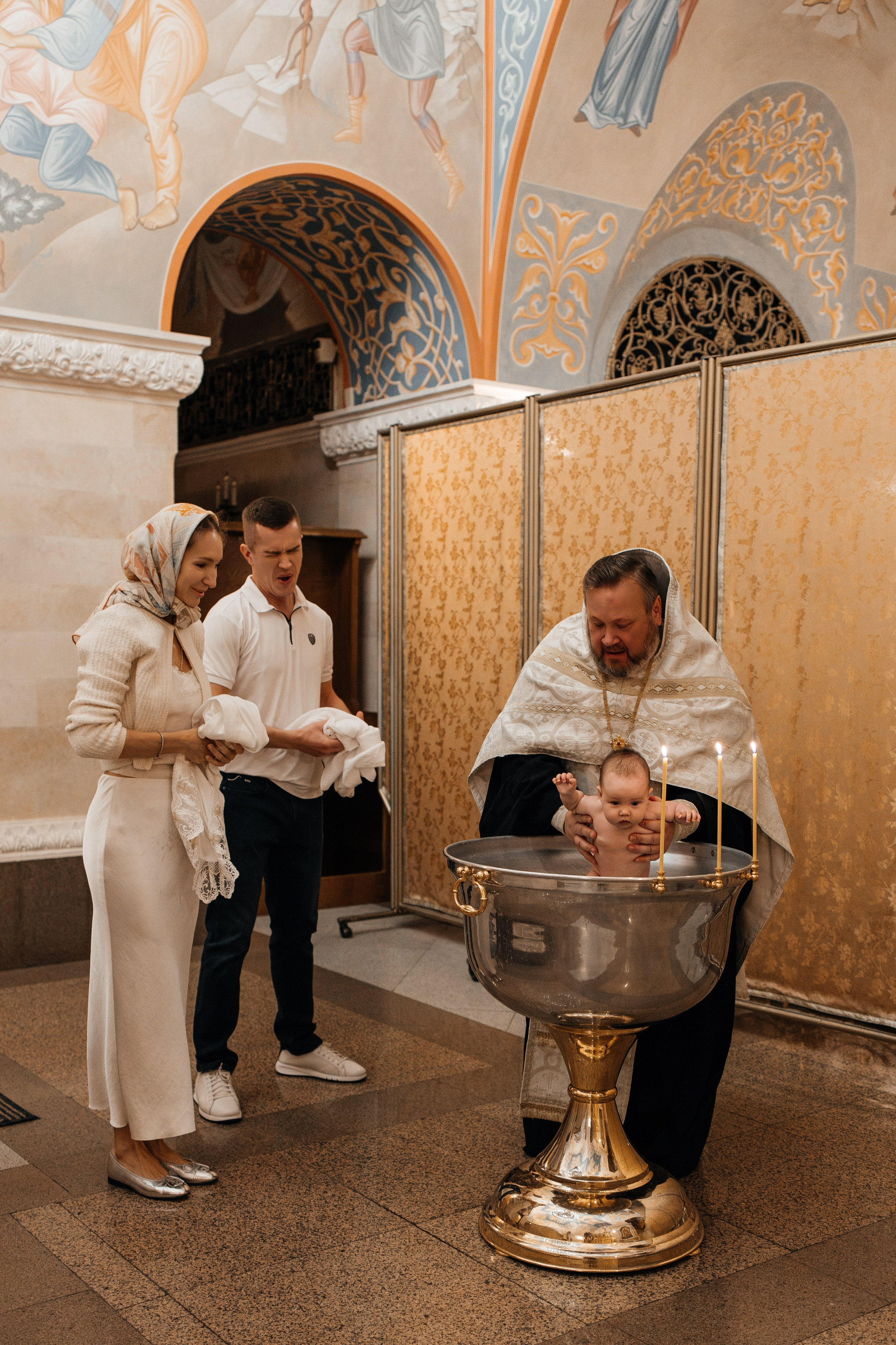 Крещение Анны. Семейный фотограф в Москве Алина Киблина