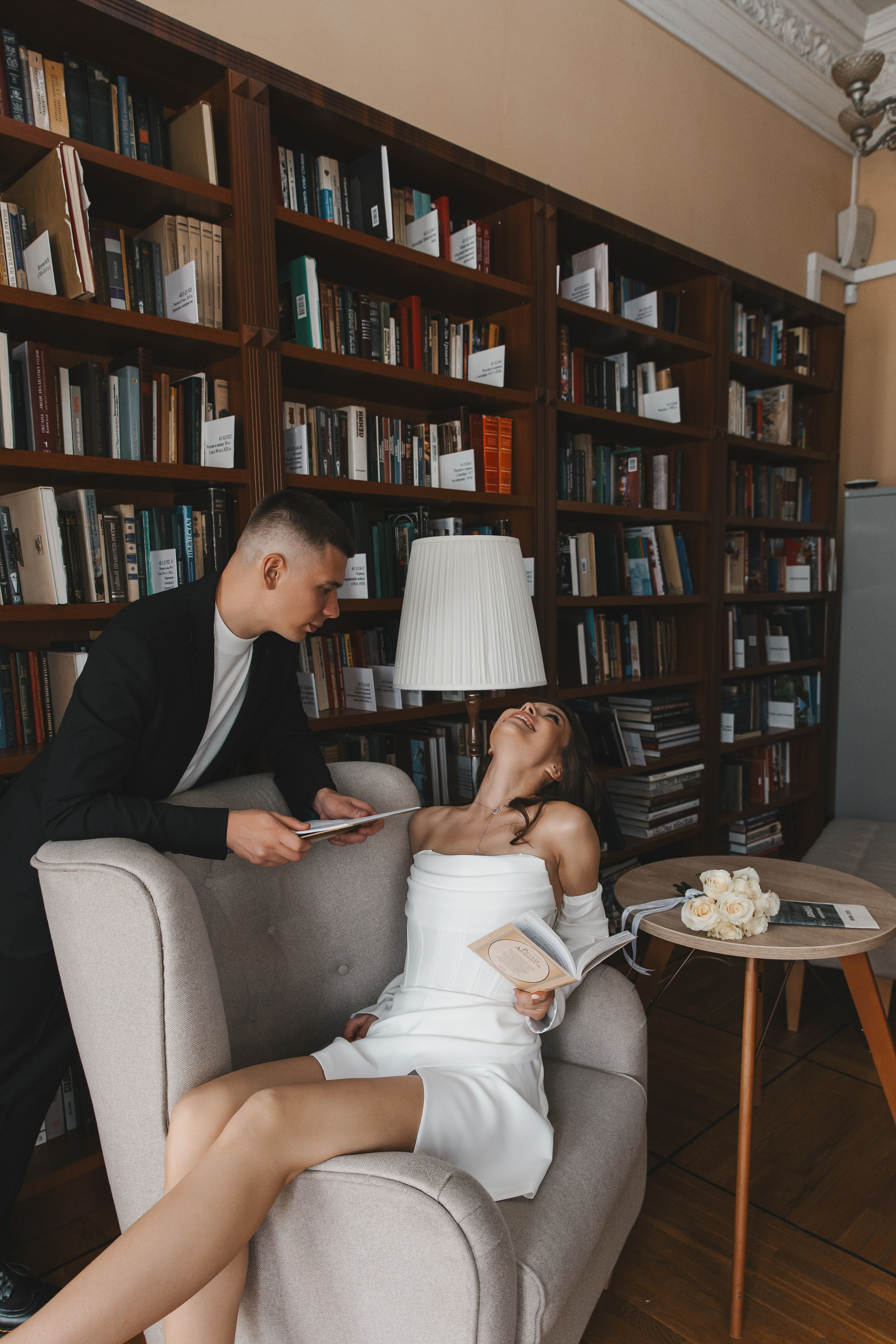 Свадебная фотосессия в Библиотеке-читальне им. А. С. Пушкина. Фотограф и видеограф Анна Домашенко