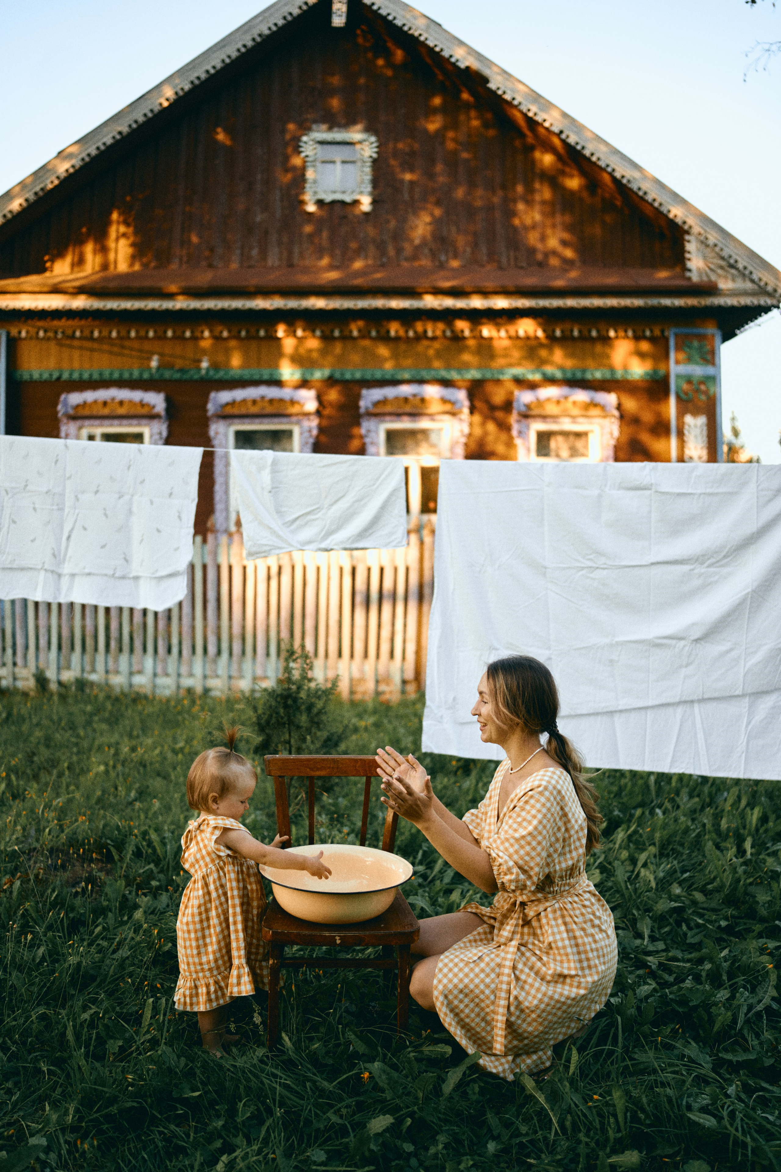 Лето, стирка и закат. Фотограф Киров Анжелика Некрасова