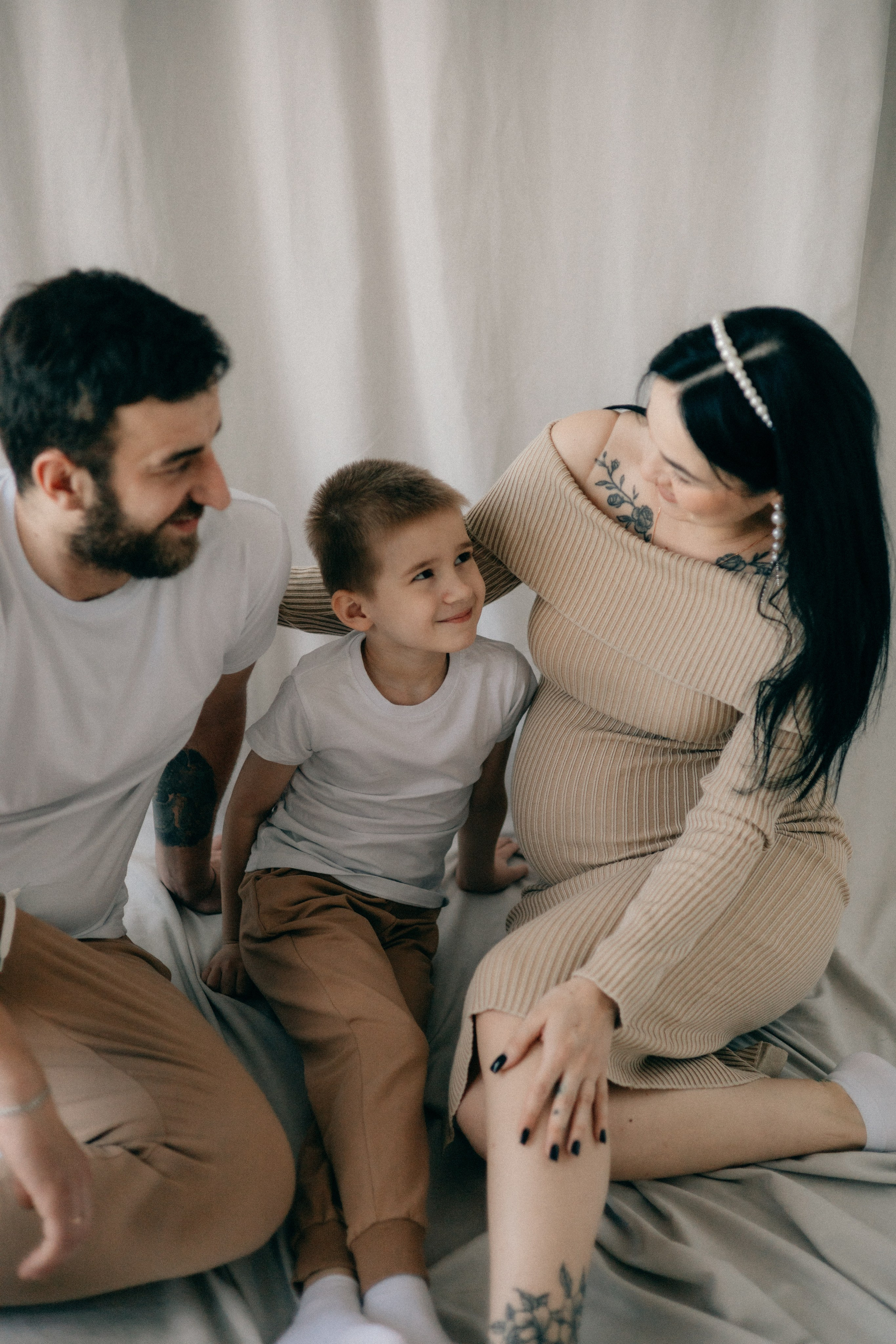 Евгения, Александр и Тимофей. Фотограф София Комкина