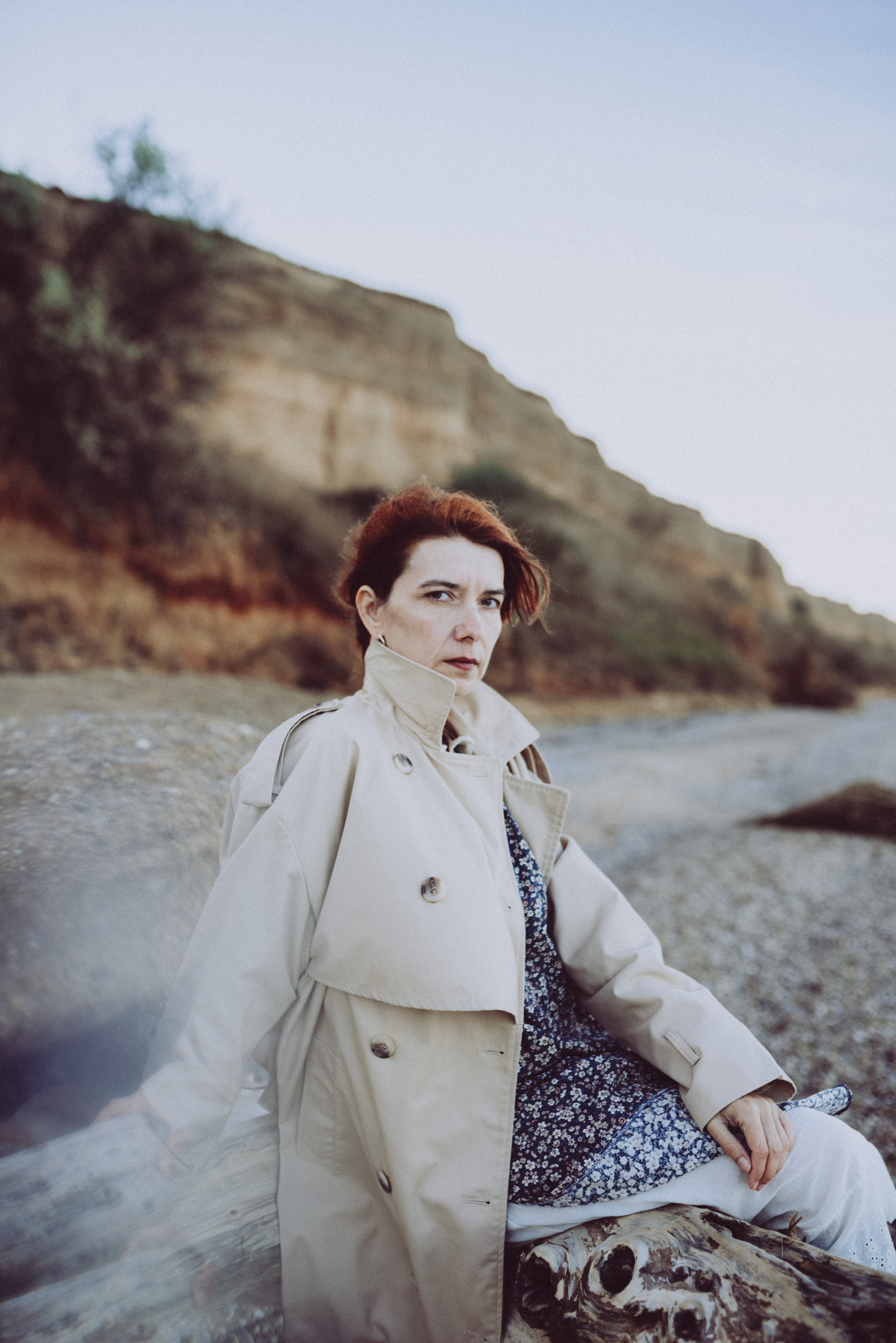 Фототерапия. Лена на пляже