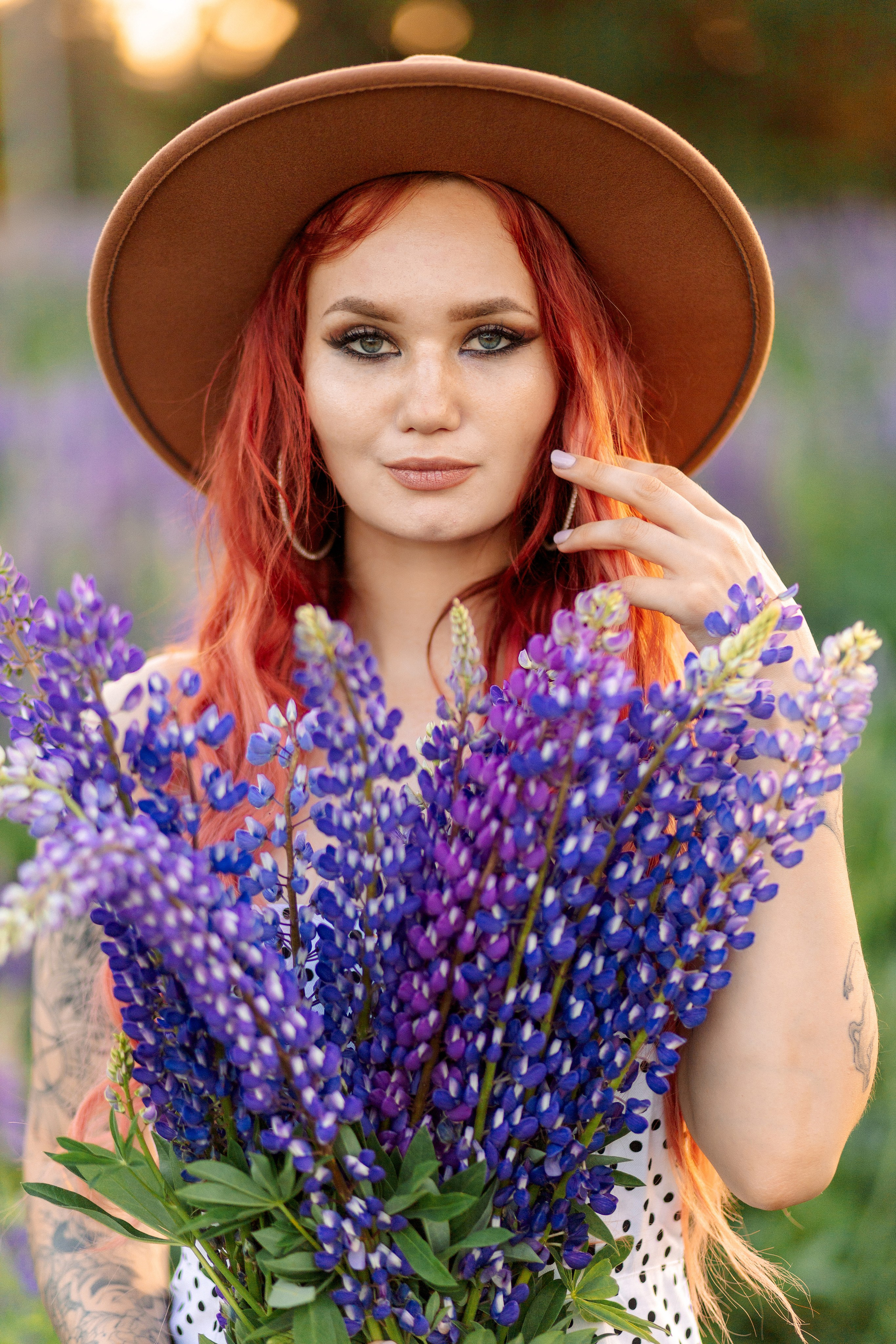 Люпиновая Фотосессия на закате. Профессиональный фотограф в Ижевске Леша Петров