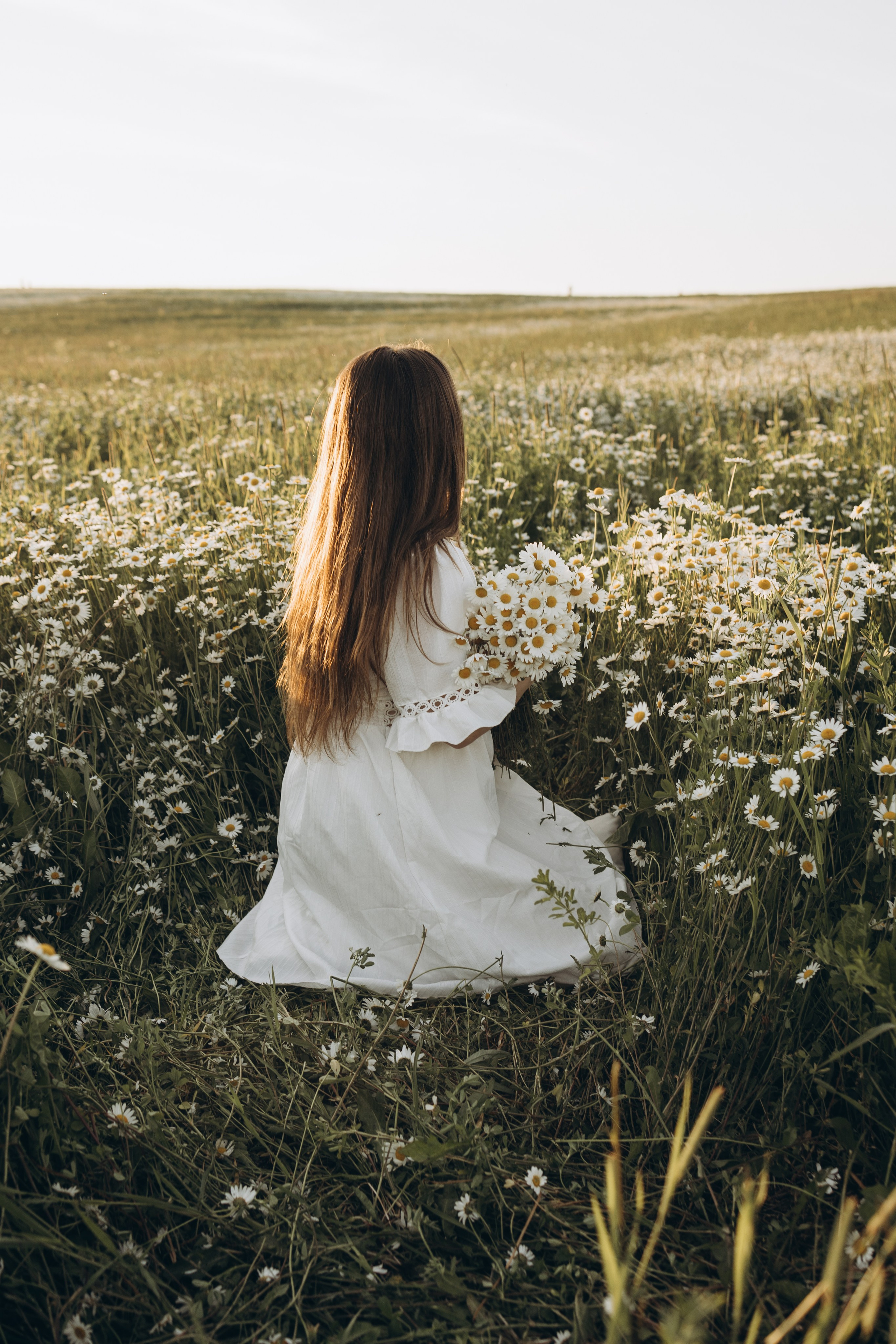 Маша и ромашки. Семейный фотограф в Москве Виктория Ястребинская