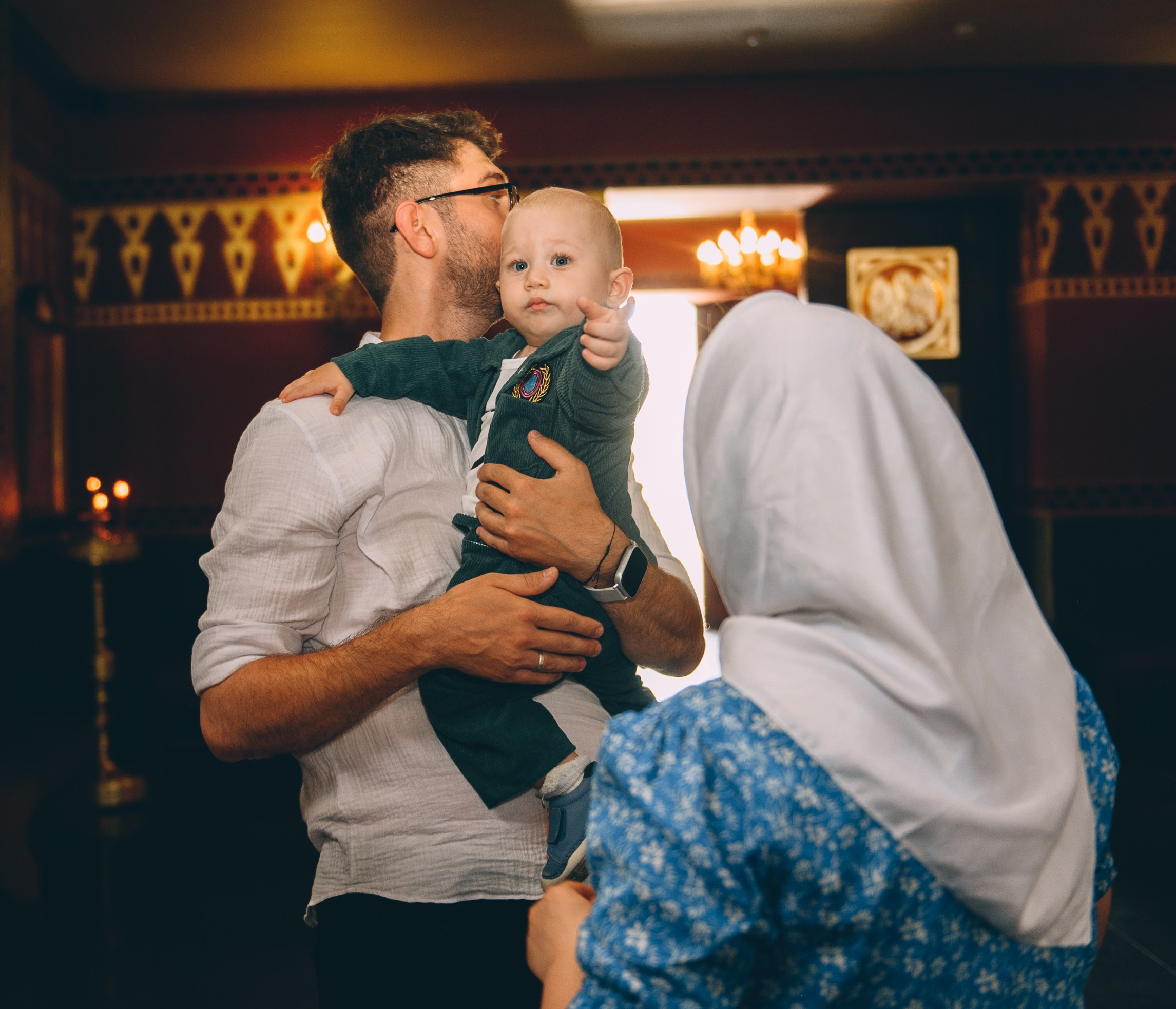 Крещение в храме Нерукотворного Образа Христа Спасителя. Свадебный и семейный фотограф София Невская