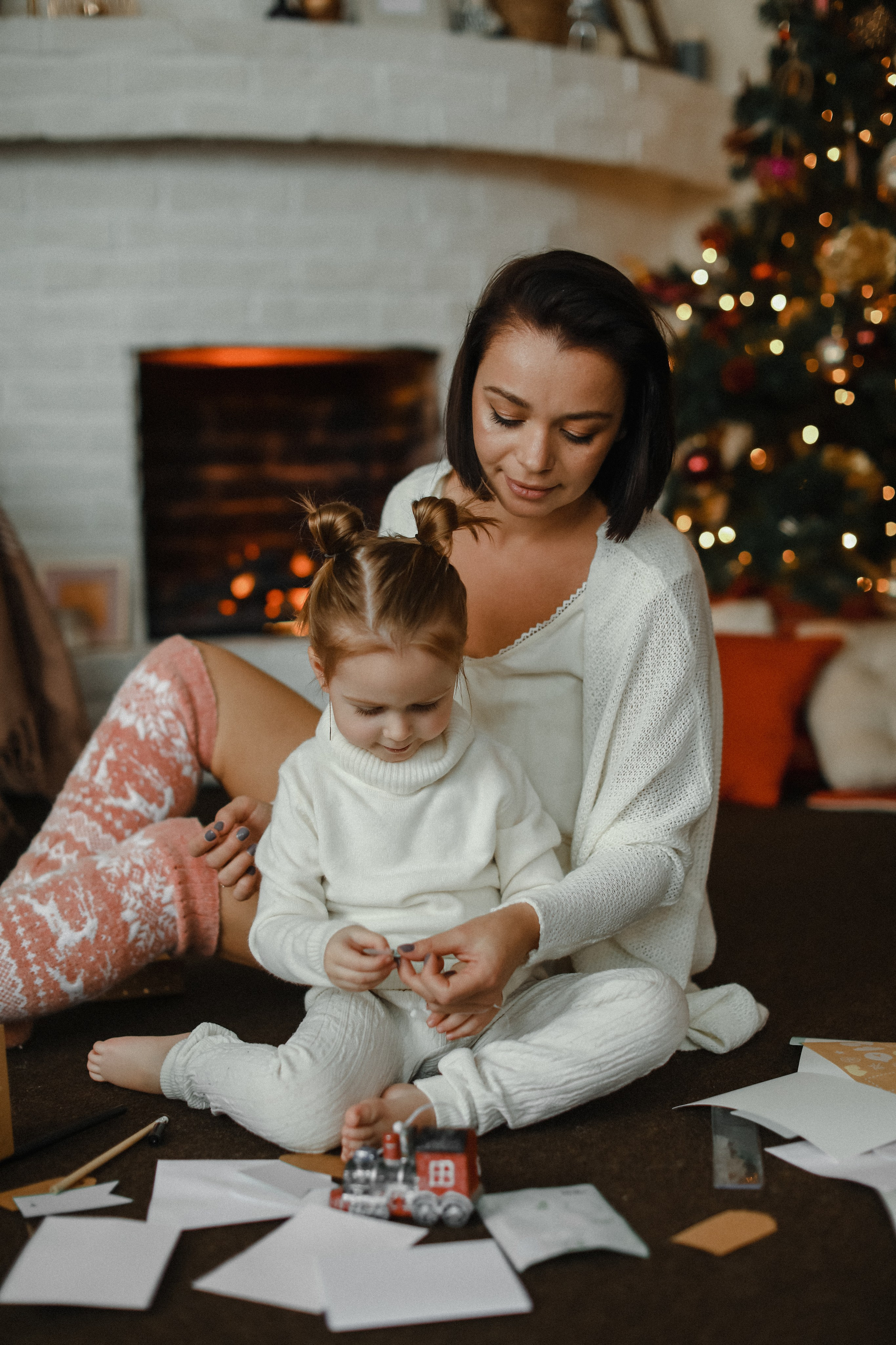 Новогодняя фотосессия мамы и дочки. Свадебный и семейный фотограф Скрынник Светлана
