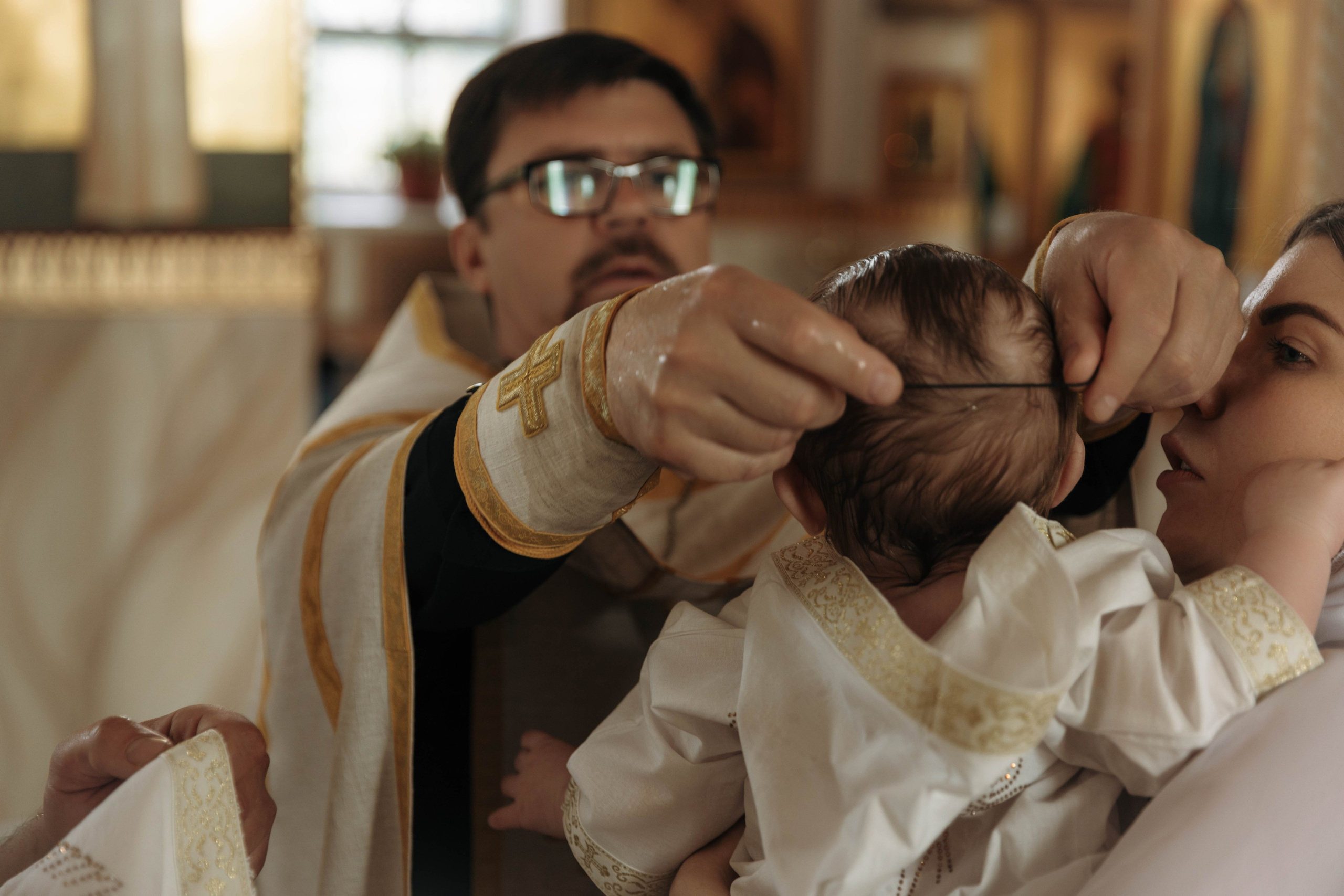 Таинство Крещения Даниила. Фотограф Сальск Катерина
