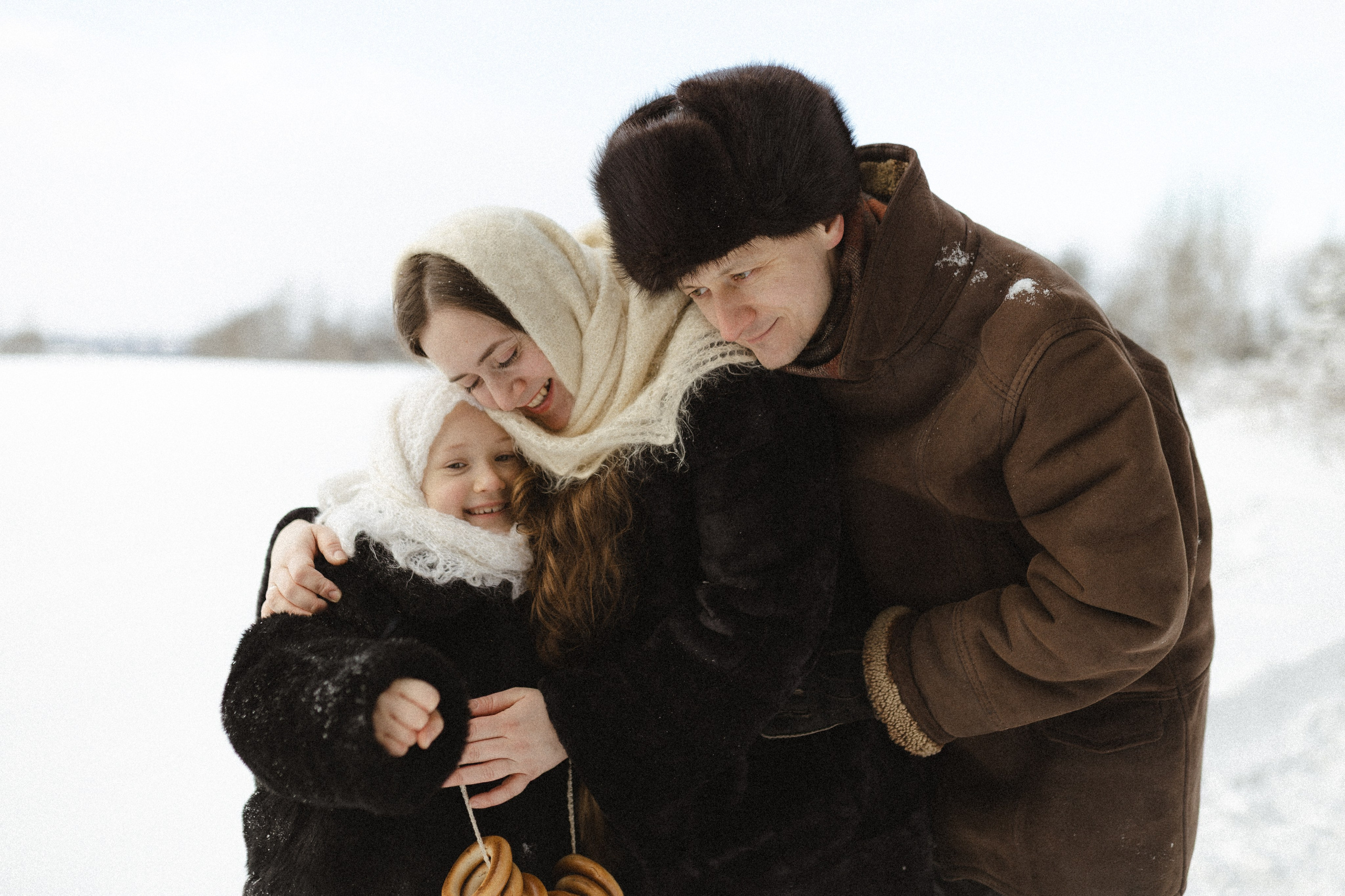 Зима не холодная, когда рядом свои. Семейный фотограф в Москве Алина Савченко