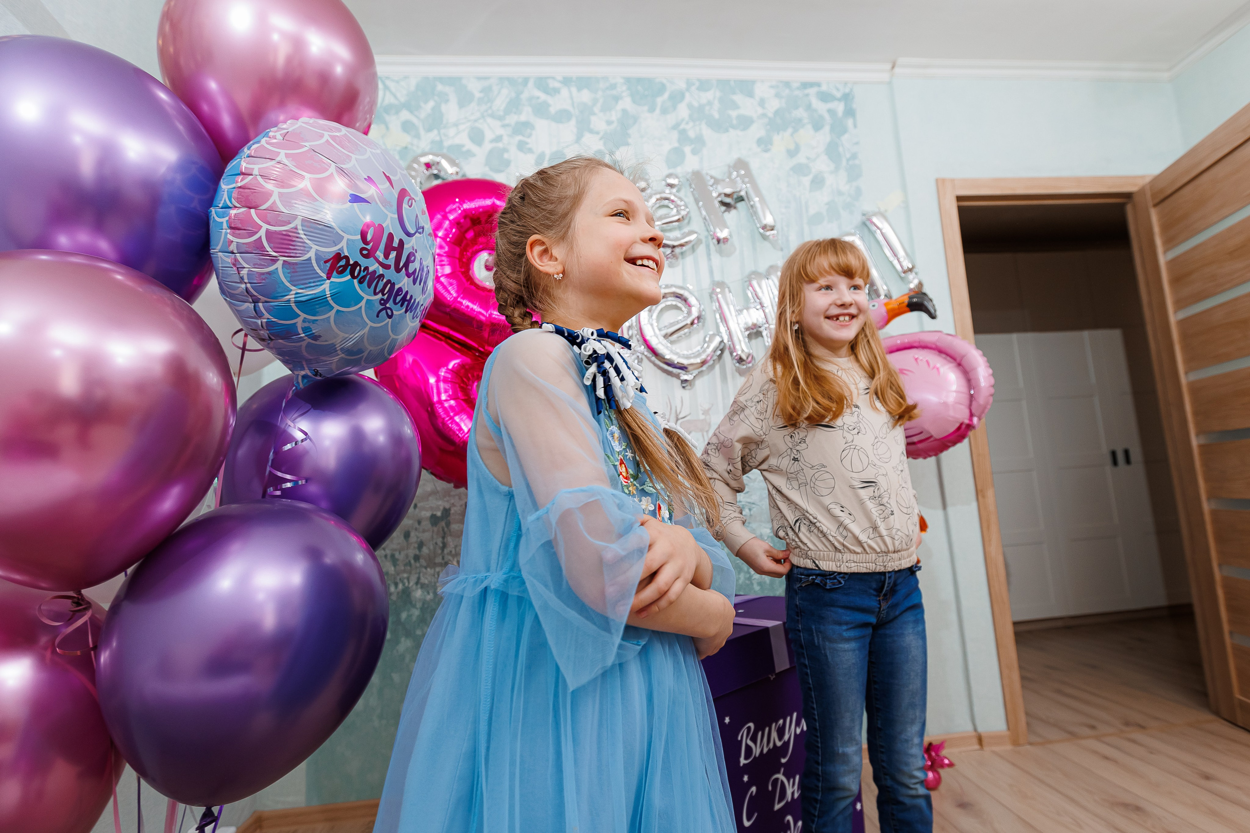 День рождения Вики. Съёмка дома. Семейный и детский фотограф Комина Елена, Власиха, Одинцово